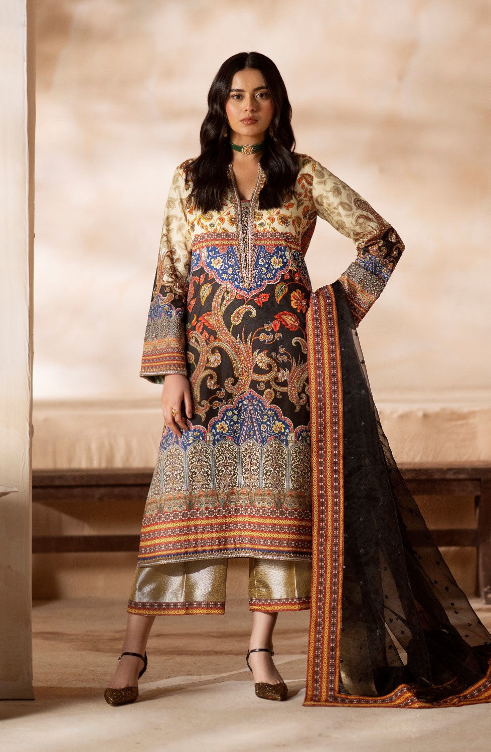 Maryum N Maria | Zeil Winter | CHUTKI - MS40097 - House Of Anaya