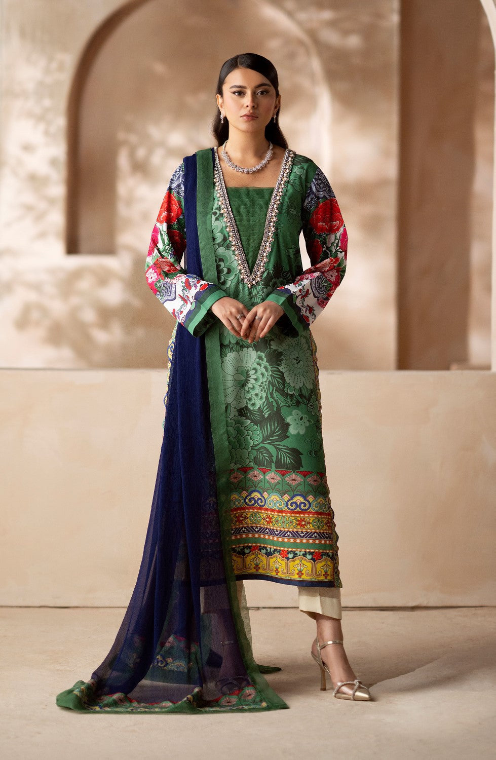 Maryum N Maria | Zeil Winter | SNEHA - MS40103 - House Of Anaya