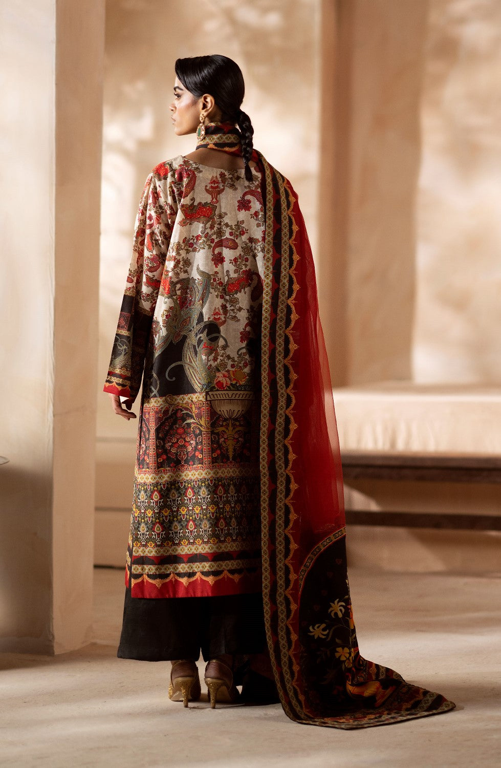 Maryum N Maria | Zeil Winter | SAMAIRA - MS40104 - House Of Anaya