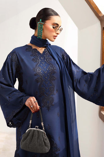 Maria B | Eid Collection 26 | 3 Piece Embroidered Raw Silk Suit