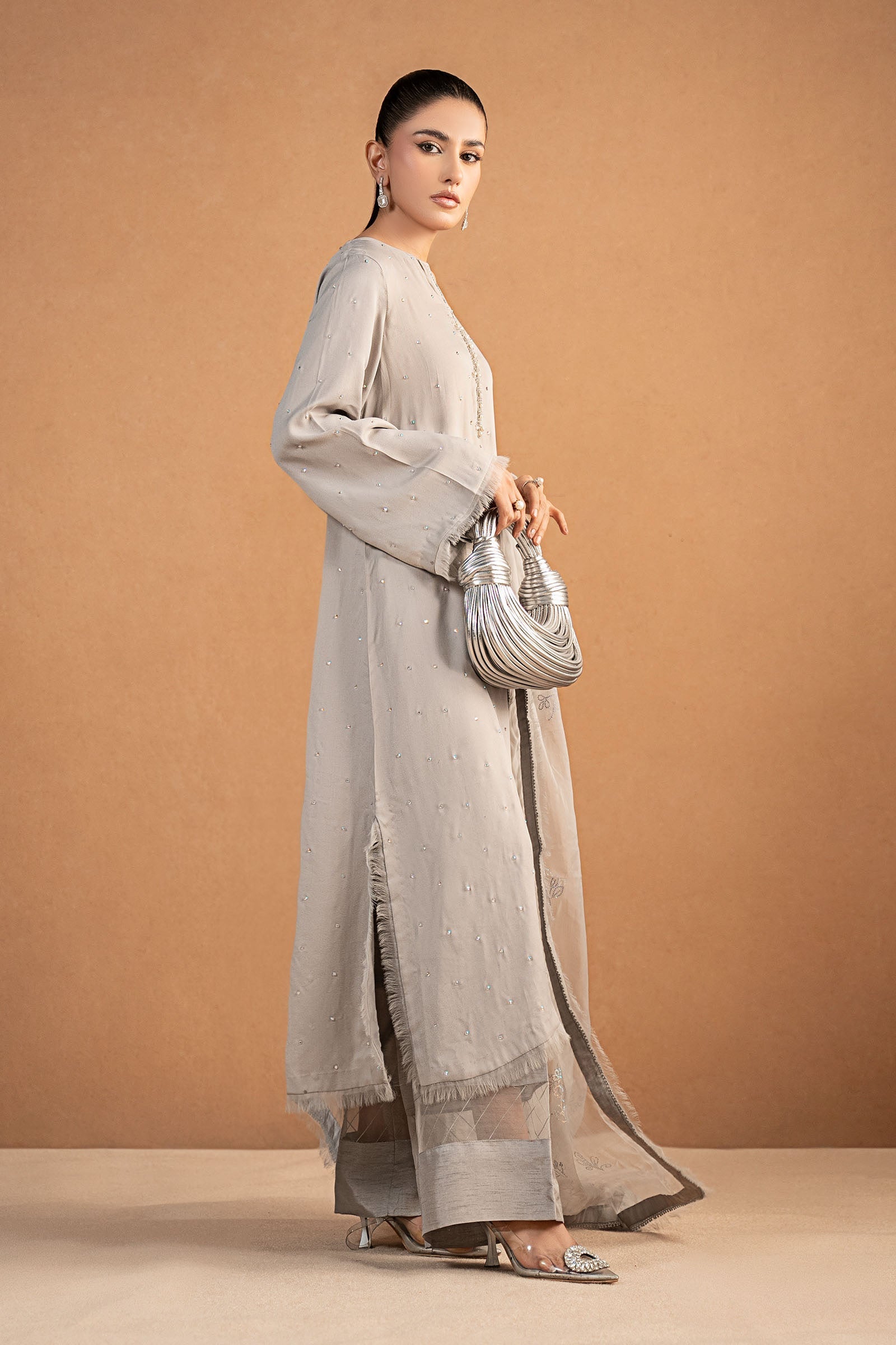 Maria B | Pre Fall 25 | MBS-W25-13-Light Grey
