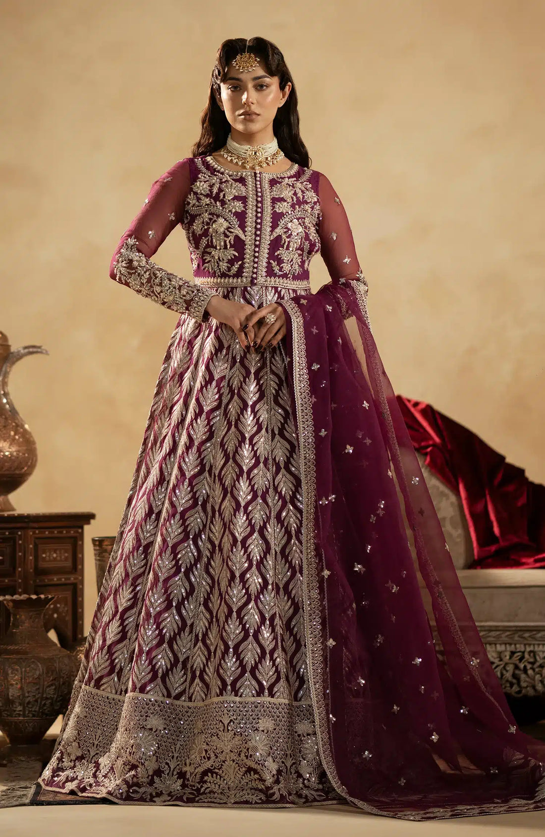 Maryum N Maria | Zamani Beghum Formals 23 | Ametyst-(MW23-512) - House Of Anaya