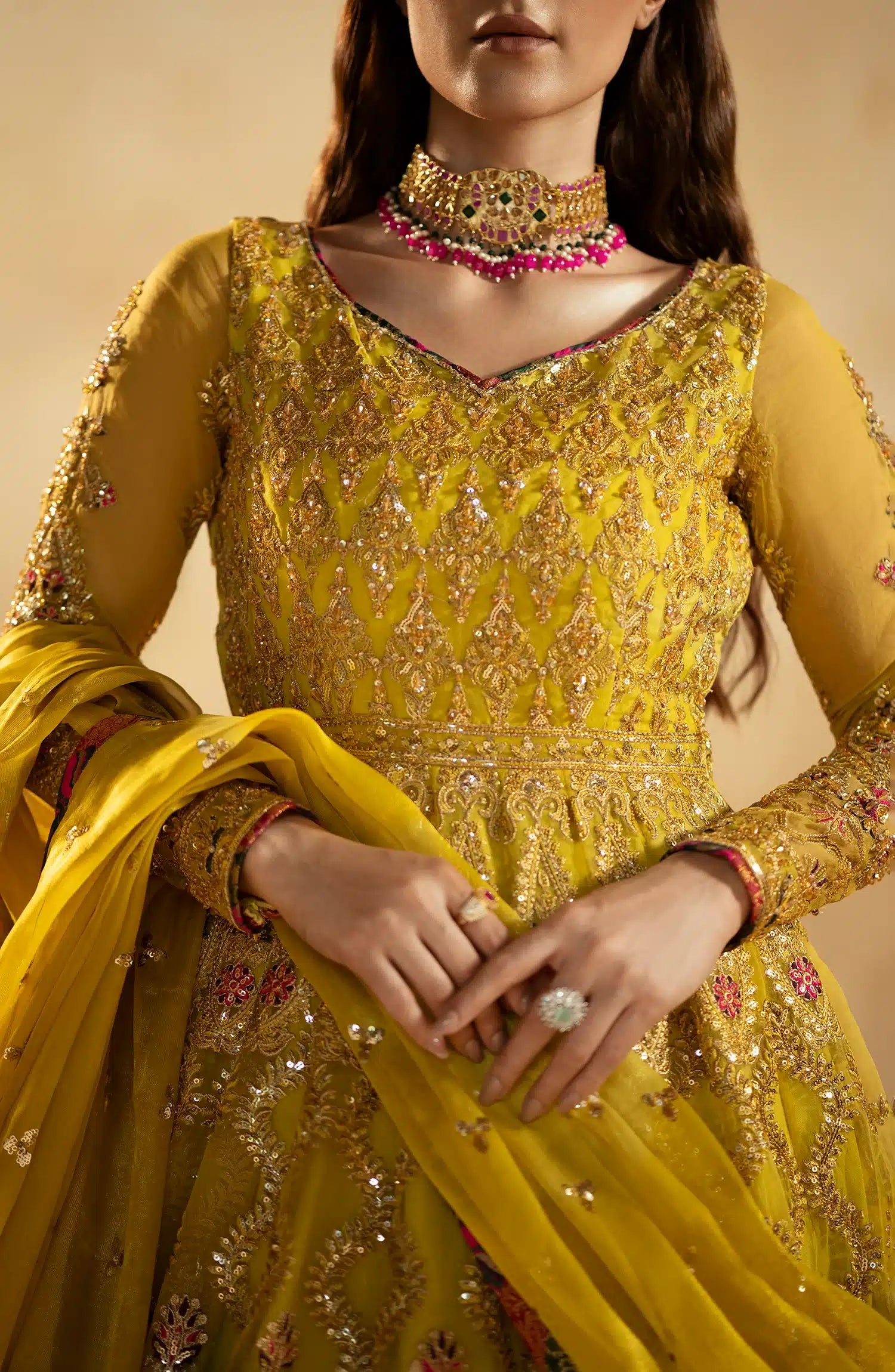 Maryum N Maria | Zamani Beghum Formals 23 | Peridot-(MW23-511) - House Of Anaya