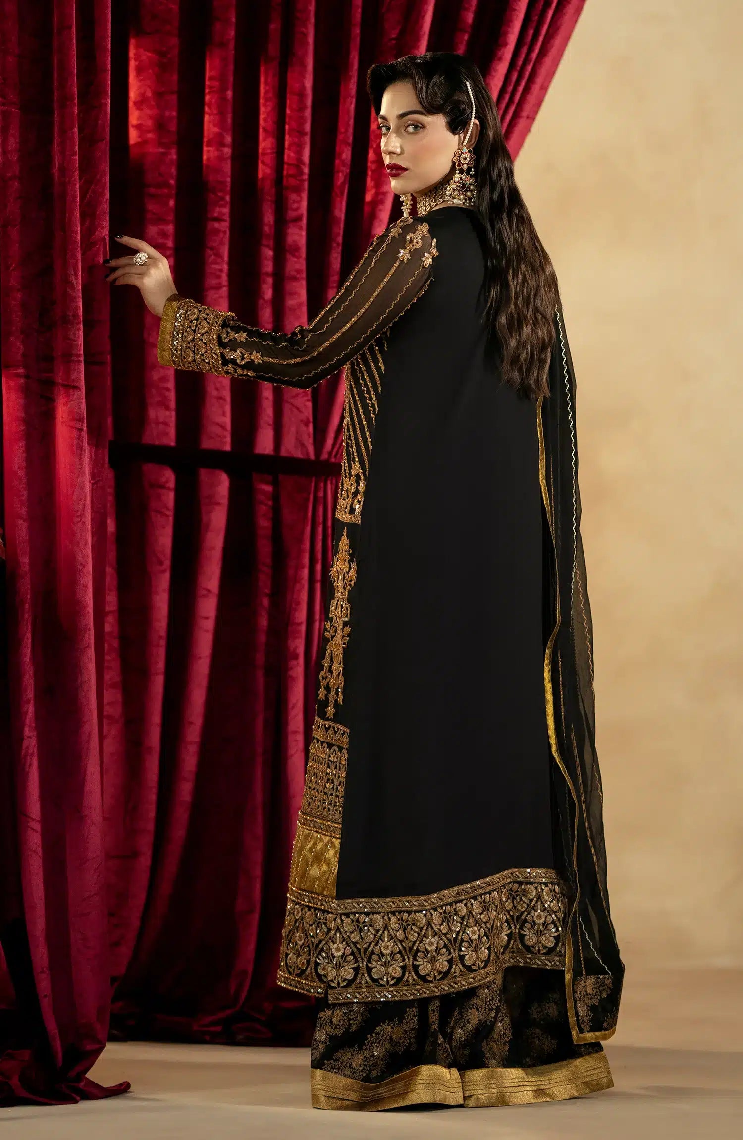 Maryum N Maria | Zamani Beghum Formals 23 | Amber-(MW23-519) - House Of Anaya