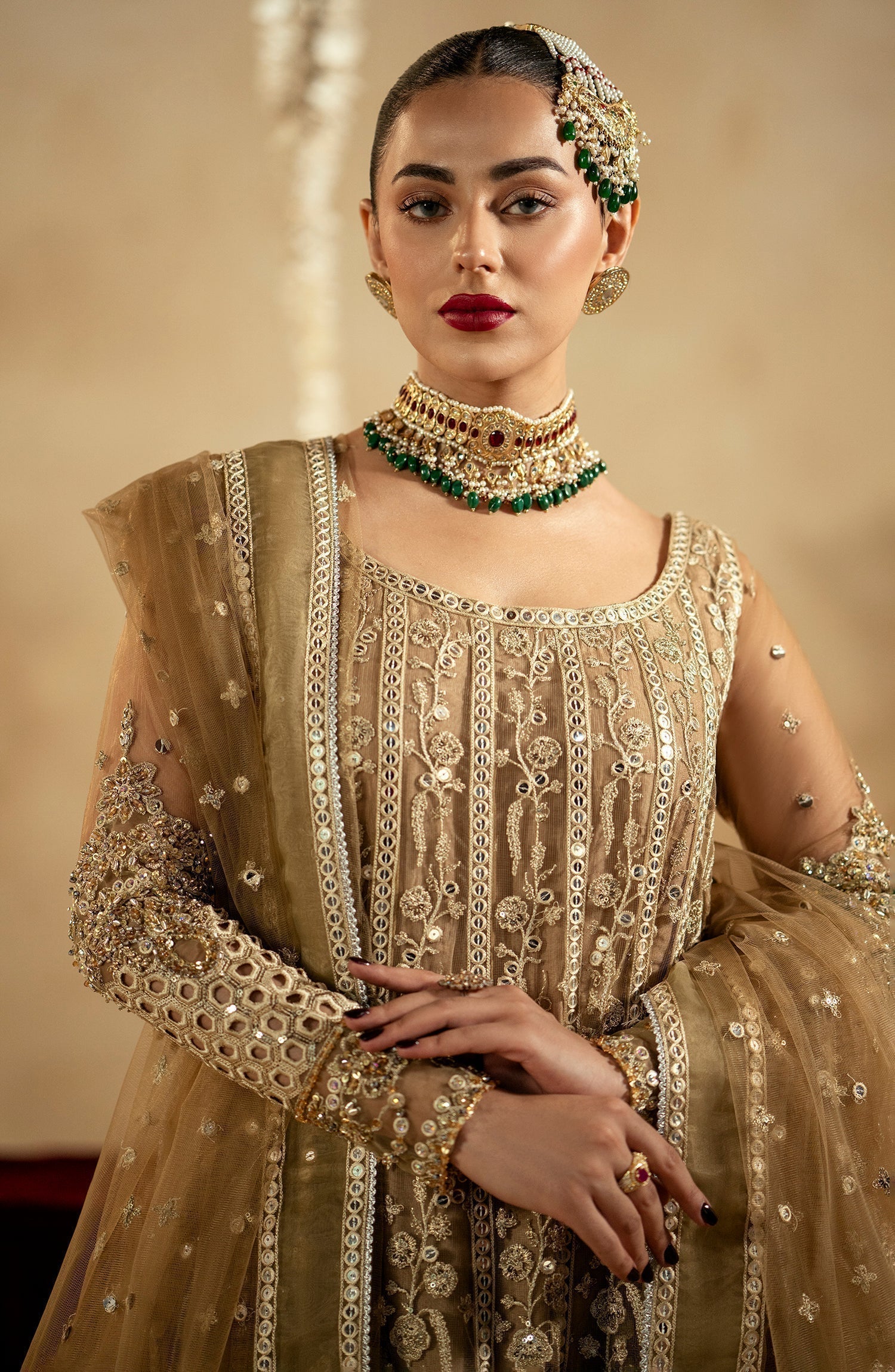 Maryum N Maria | Zamani Beghum Formals 23 | Crystal Quartz-(MW23-520) - House Of Anaya