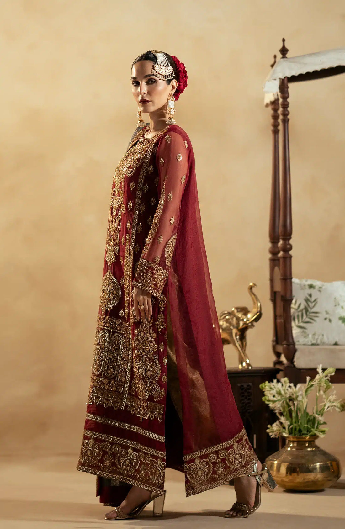 Maryum N Maria | Zamani Beghum Formals 23 | Ruby-(MW23-517) - House Of Anaya