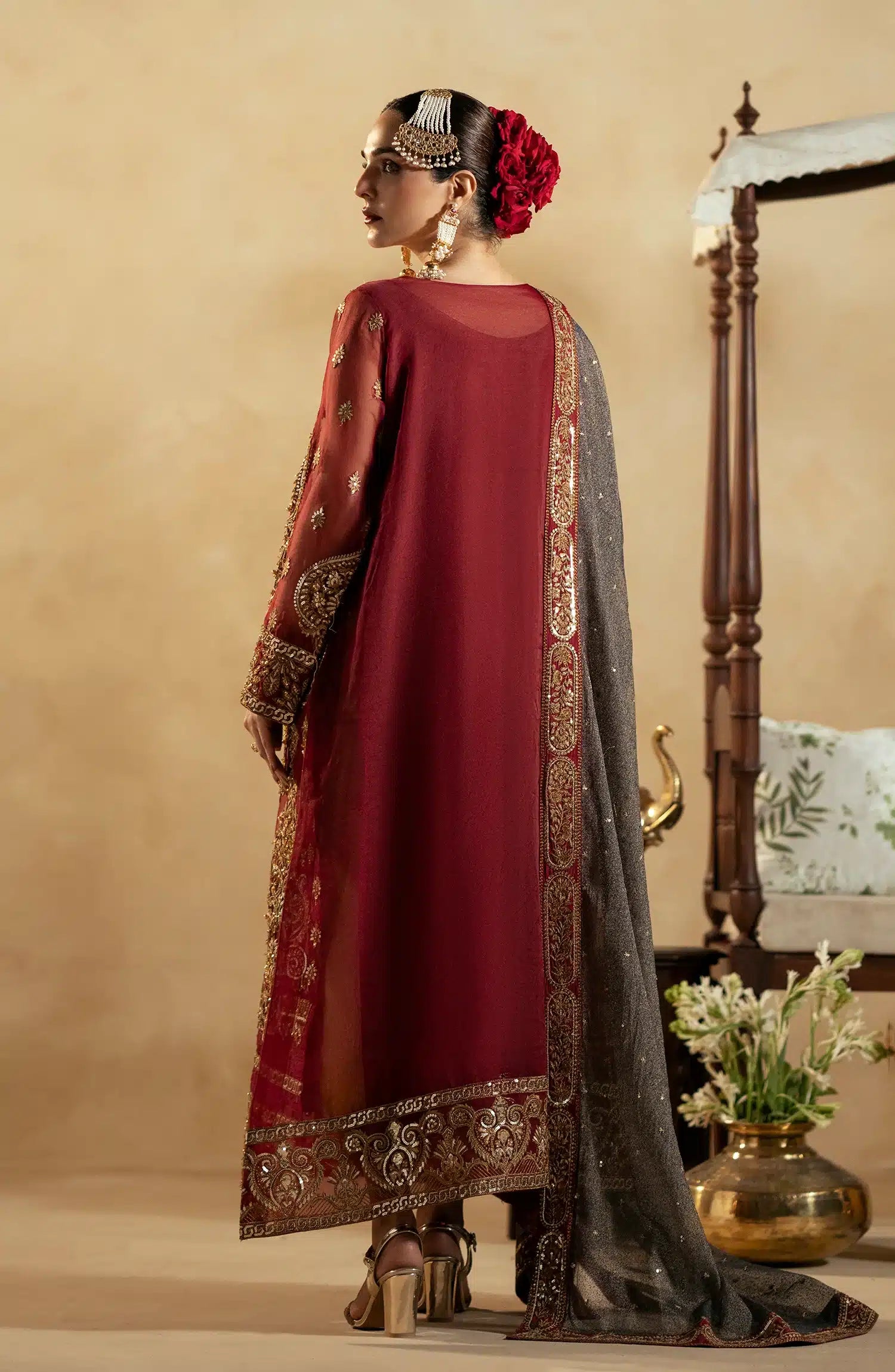 Maryum N Maria | Zamani Beghum Formals 23 | Ruby-(MW23-517) - House Of Anaya