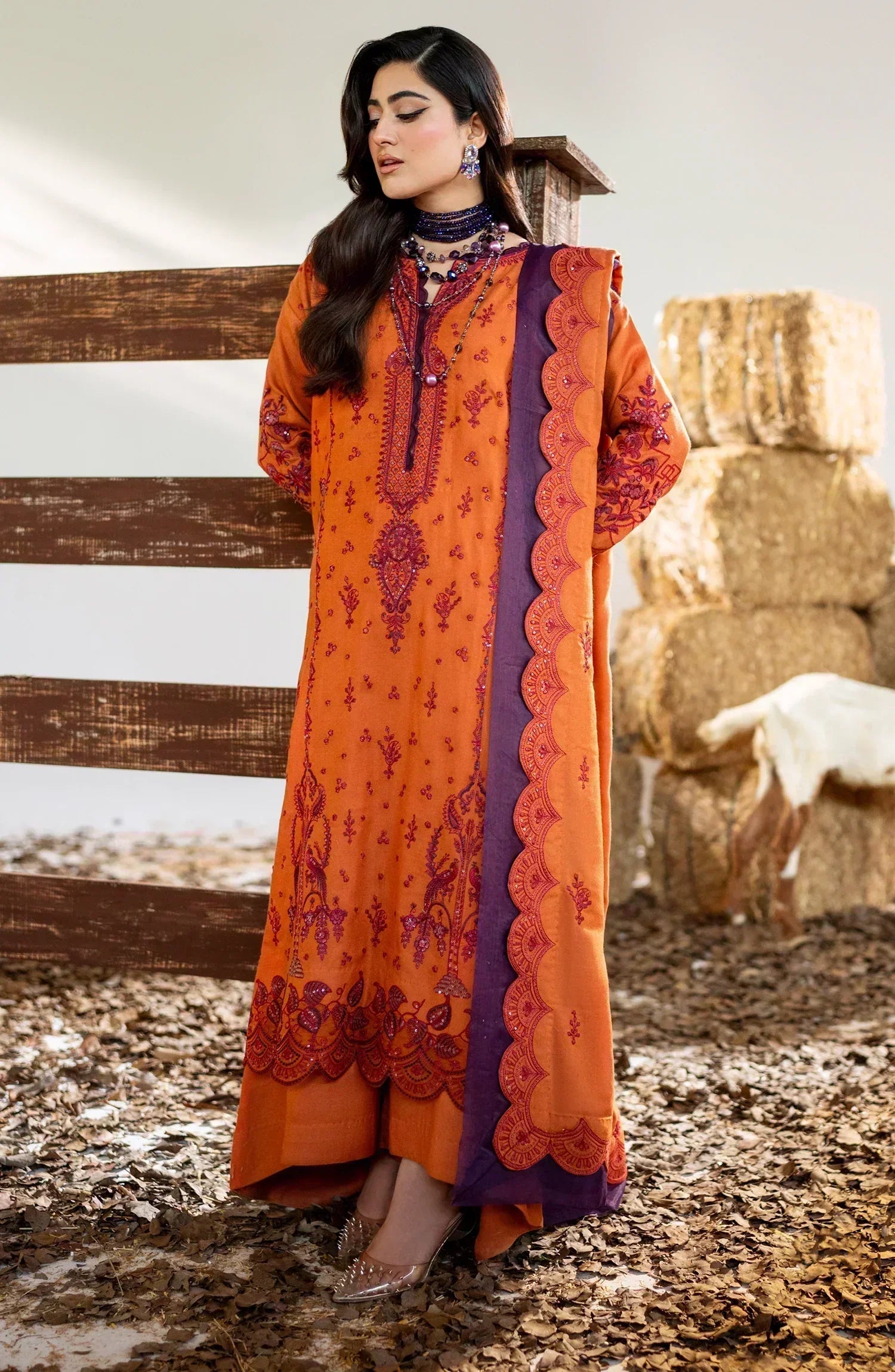 Maryum N Maria | Shehr Bano Winter 23 | CHUNI MW23562 - House Of Anaya