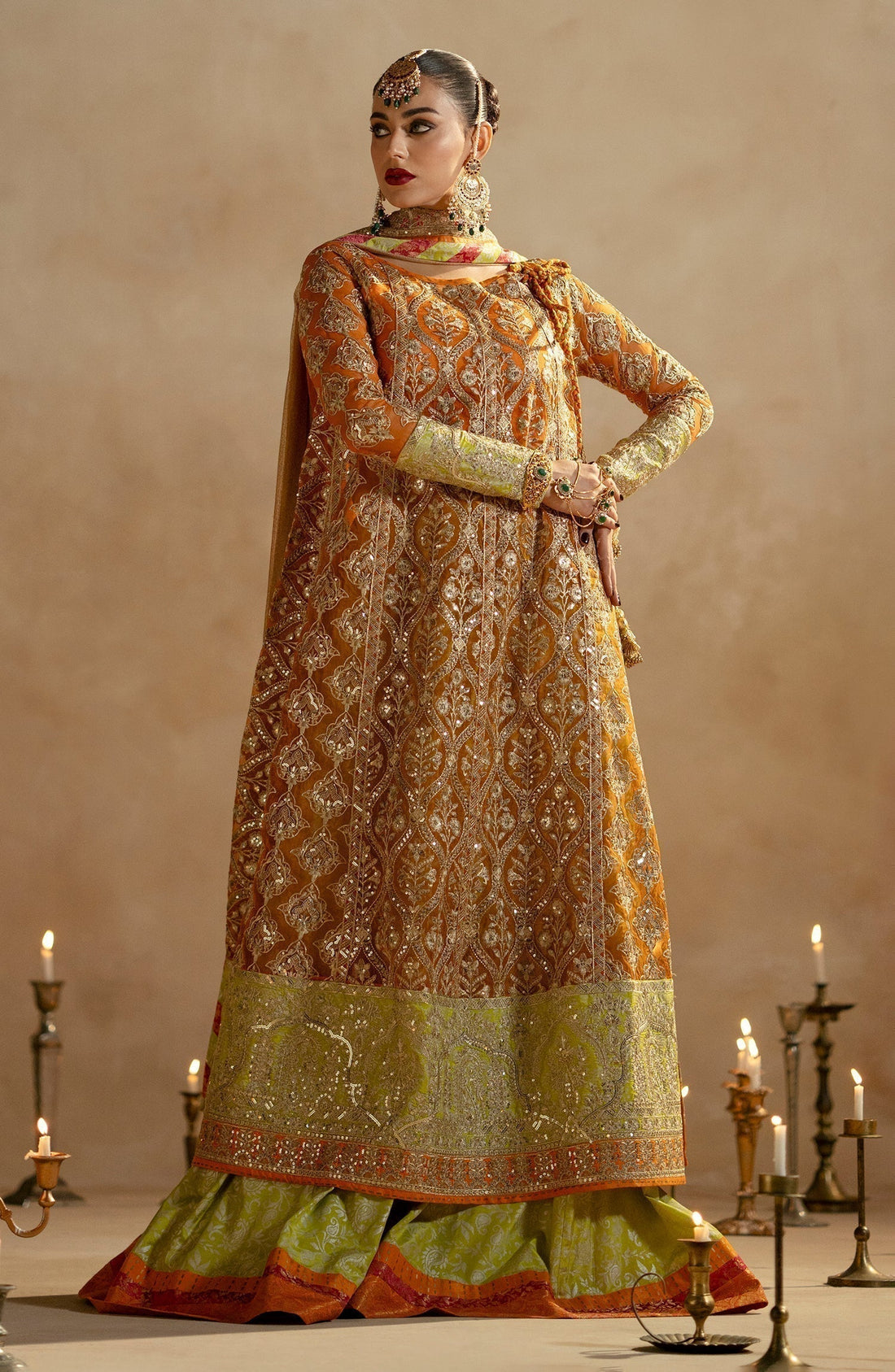 Maryum N Maria | Zamani Beghum Formals 23 | Citrine-(MW23-515) - House Of Anaya