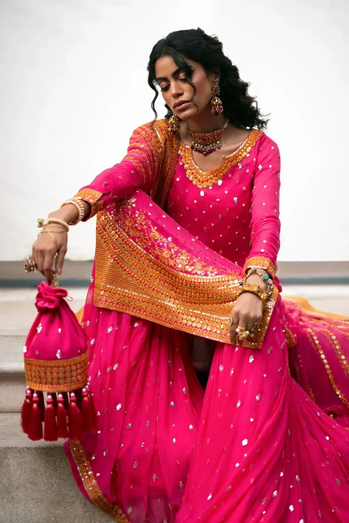 Erum Khan | Mannat Formals | Rangoli - House Of Anaya