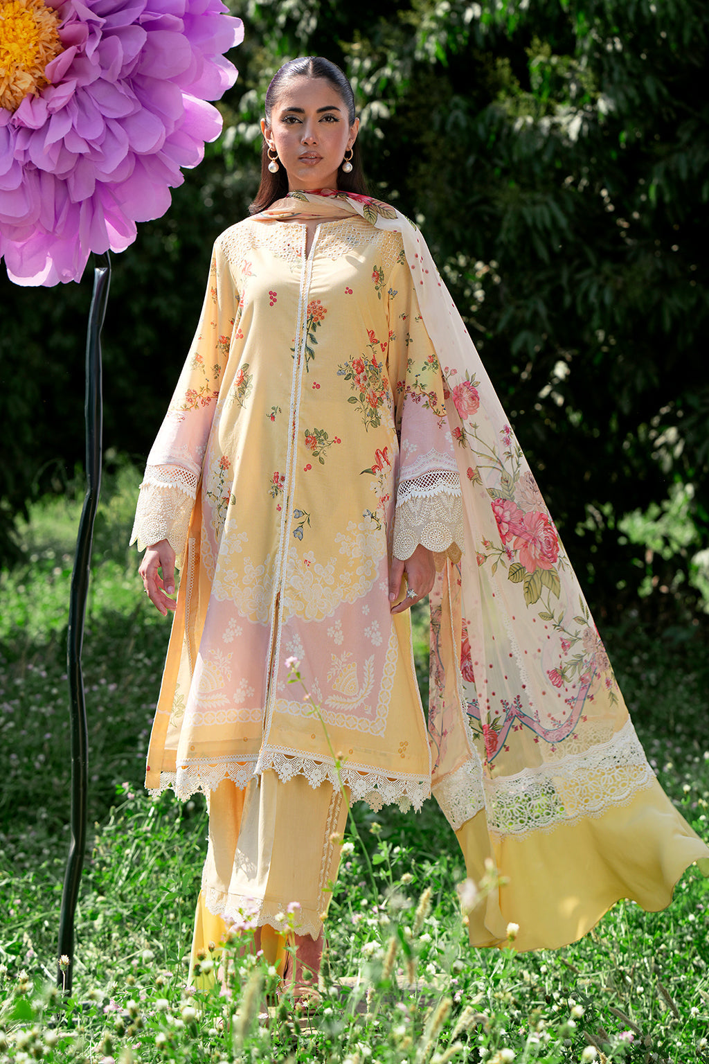 Sardinia | Cocktail Luxury Lawn | DAISY - House of Zarish