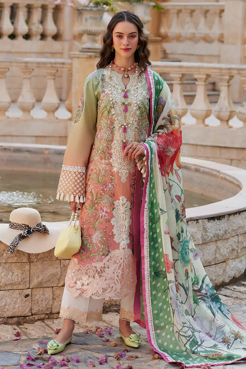 Mushq Te Amo Embroidered Law 3Pc Suit MSL-2413 Venice Verve