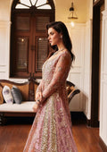 Mushq Stardust Embroidered Net Unstitched 3Pc Suit MN23-04 Luster - Riwayat-e-khas