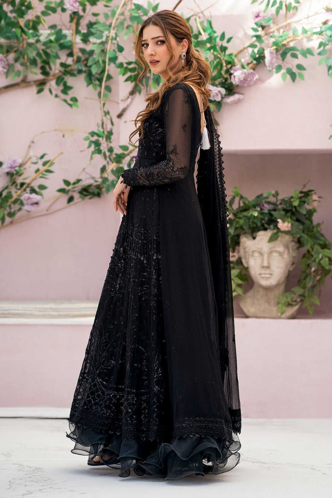 Motifz-4113-ELAI EMBROIDERED BEMBERG CHIFFON - Riwayat-e-khas