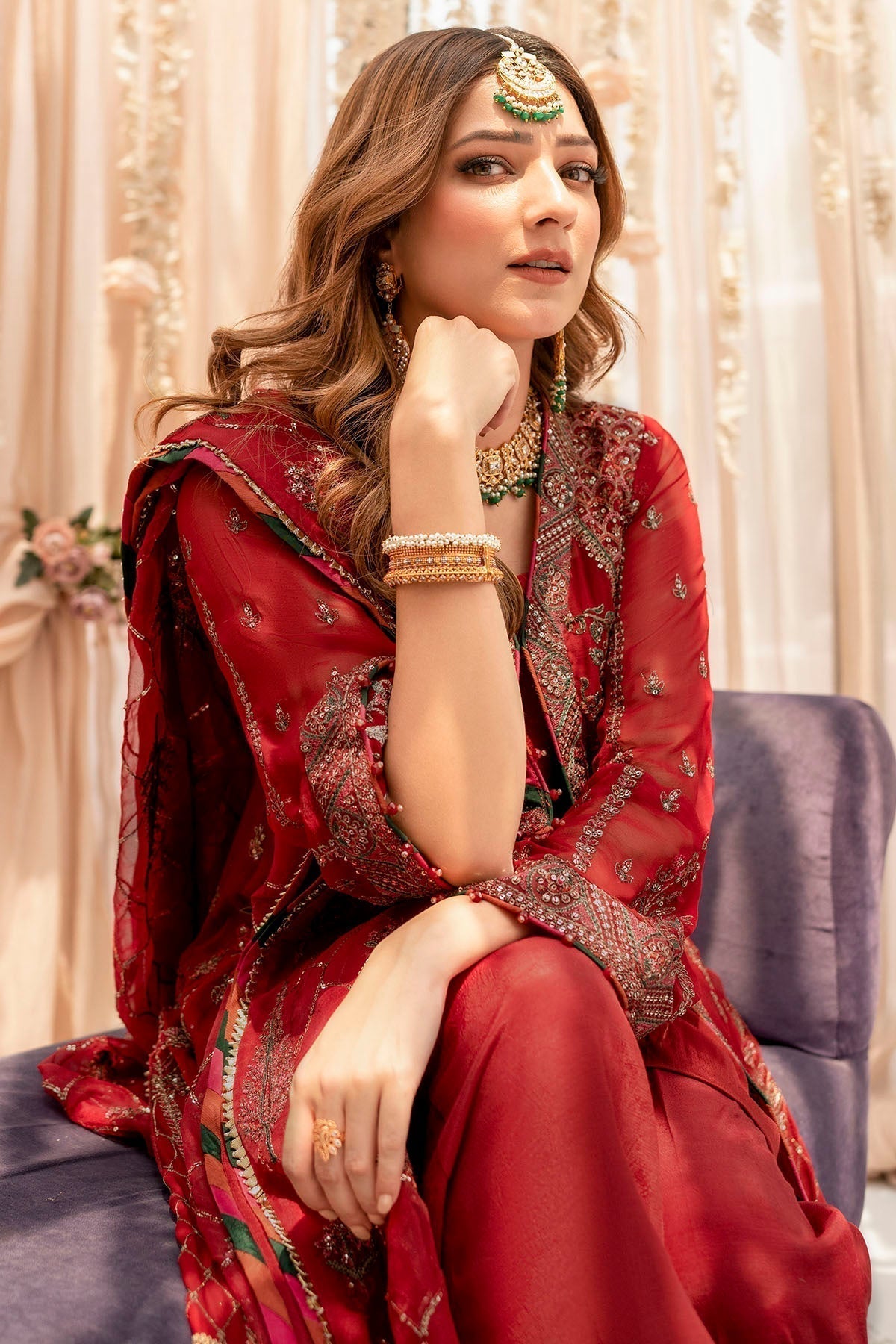 Motifz-4116-YAREN EMBROIDERED BEMBERG CHIFFON - Riwayat-e-khas