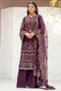 Motifz-4118-CLAUDIA EMBROIDERED BEMBERG CHIFFON - Riwayat-e-khas
