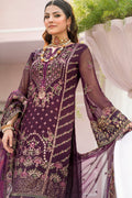 Motifz-4118-CLAUDIA EMBROIDERED BEMBERG CHIFFON - Riwayat-e-khas