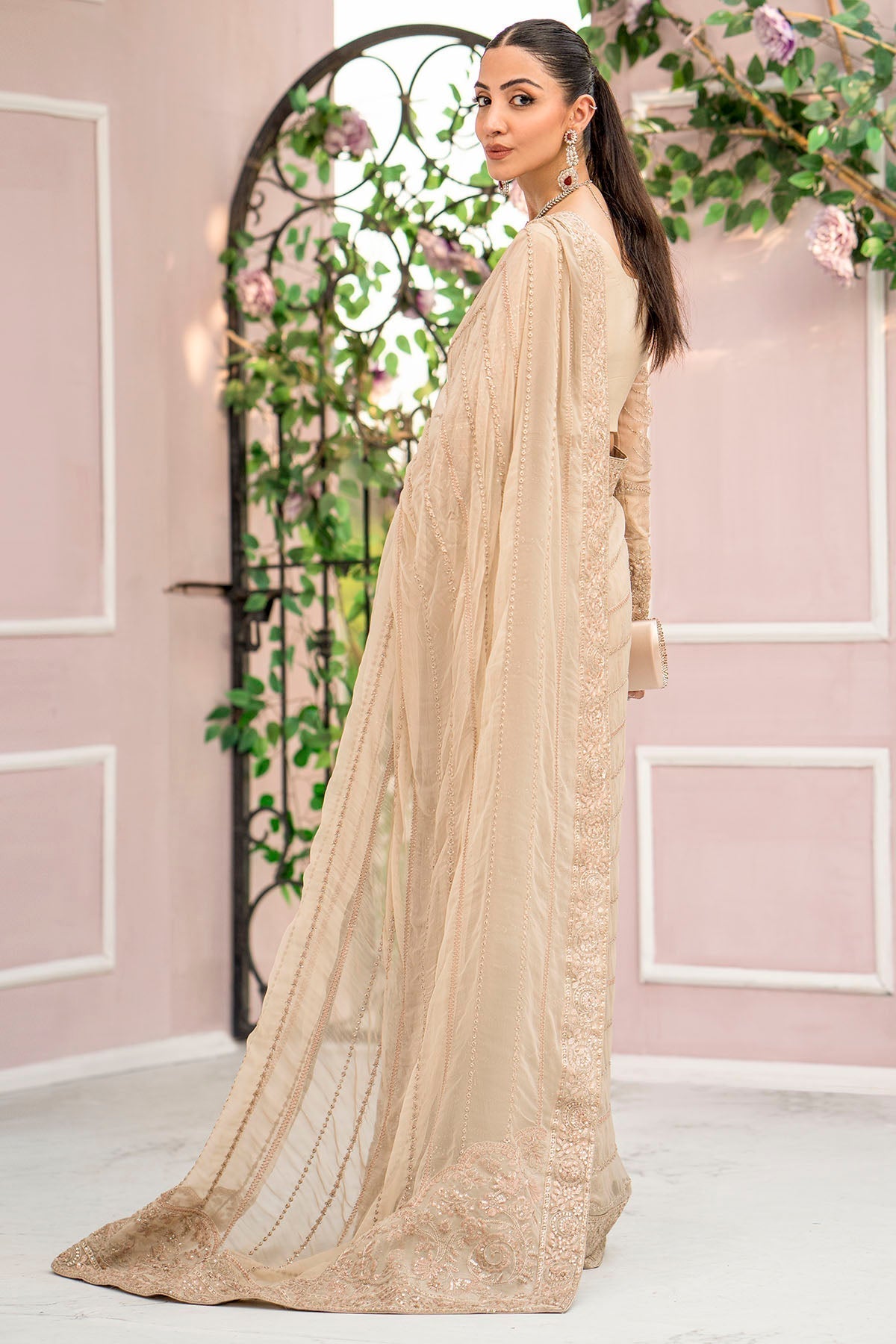Motifz-4119-LYANNA EMBROIDERED BEMBERG CHIFFON - Riwayat-e-khas