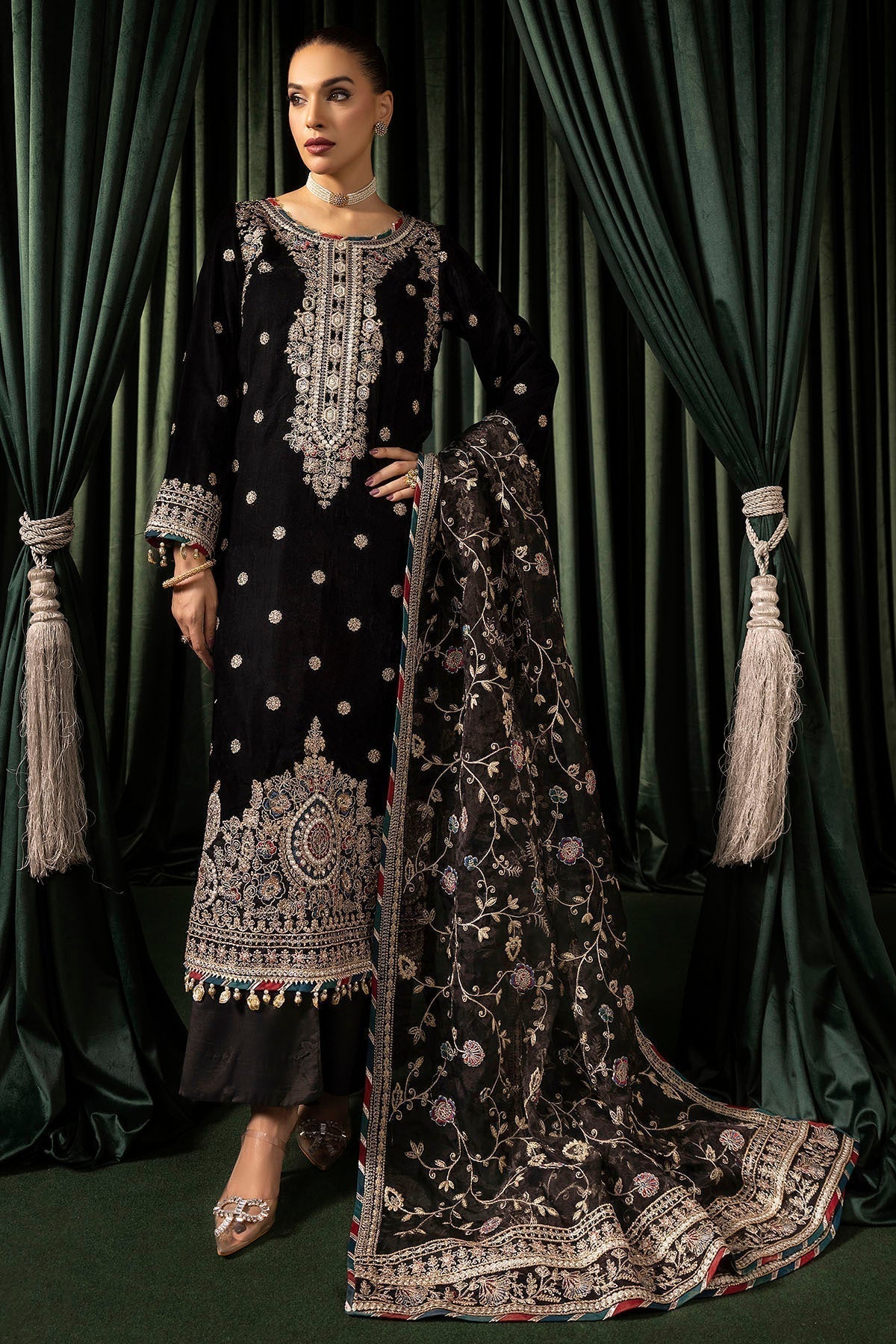 Motifz | Velvet Formals | 5098-FARZEEN - House Of Anaya