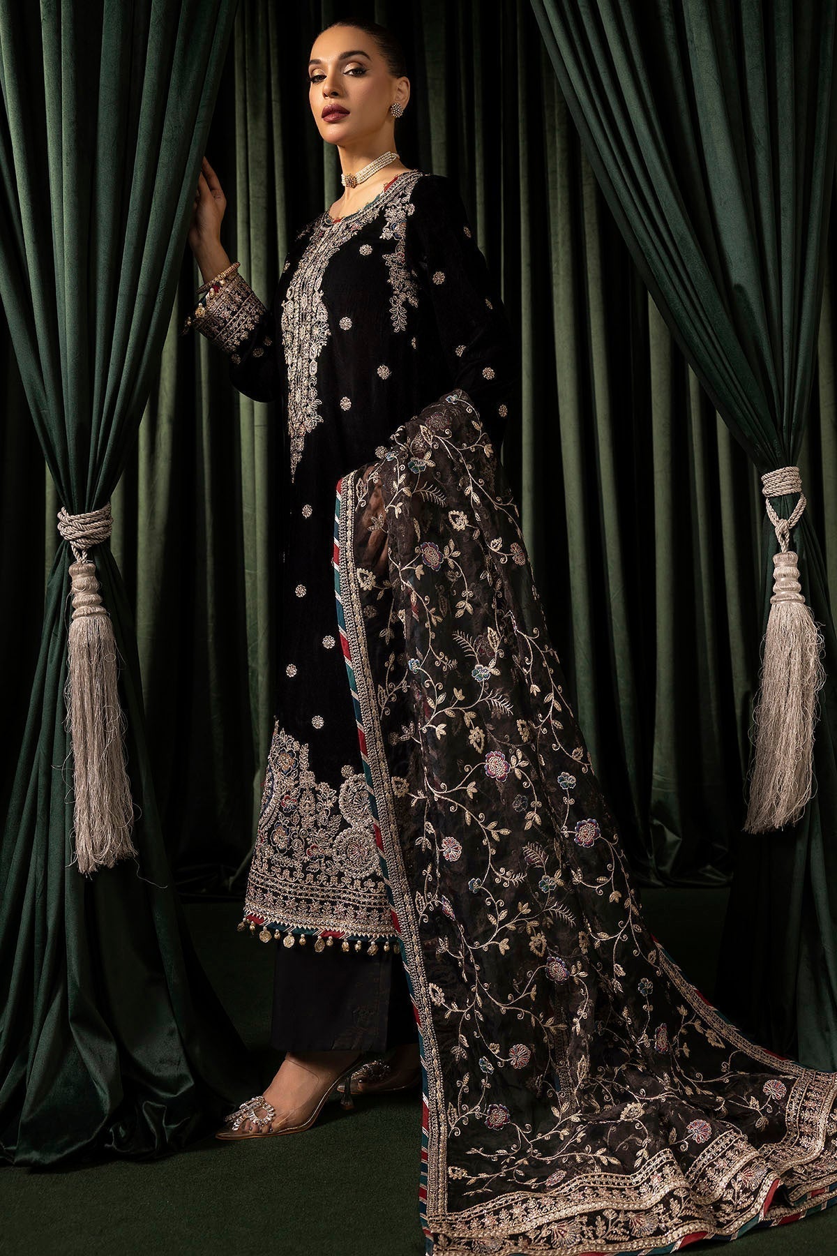 Motifz | Velvet Formals | 5098-FARZEEN - House Of Anaya