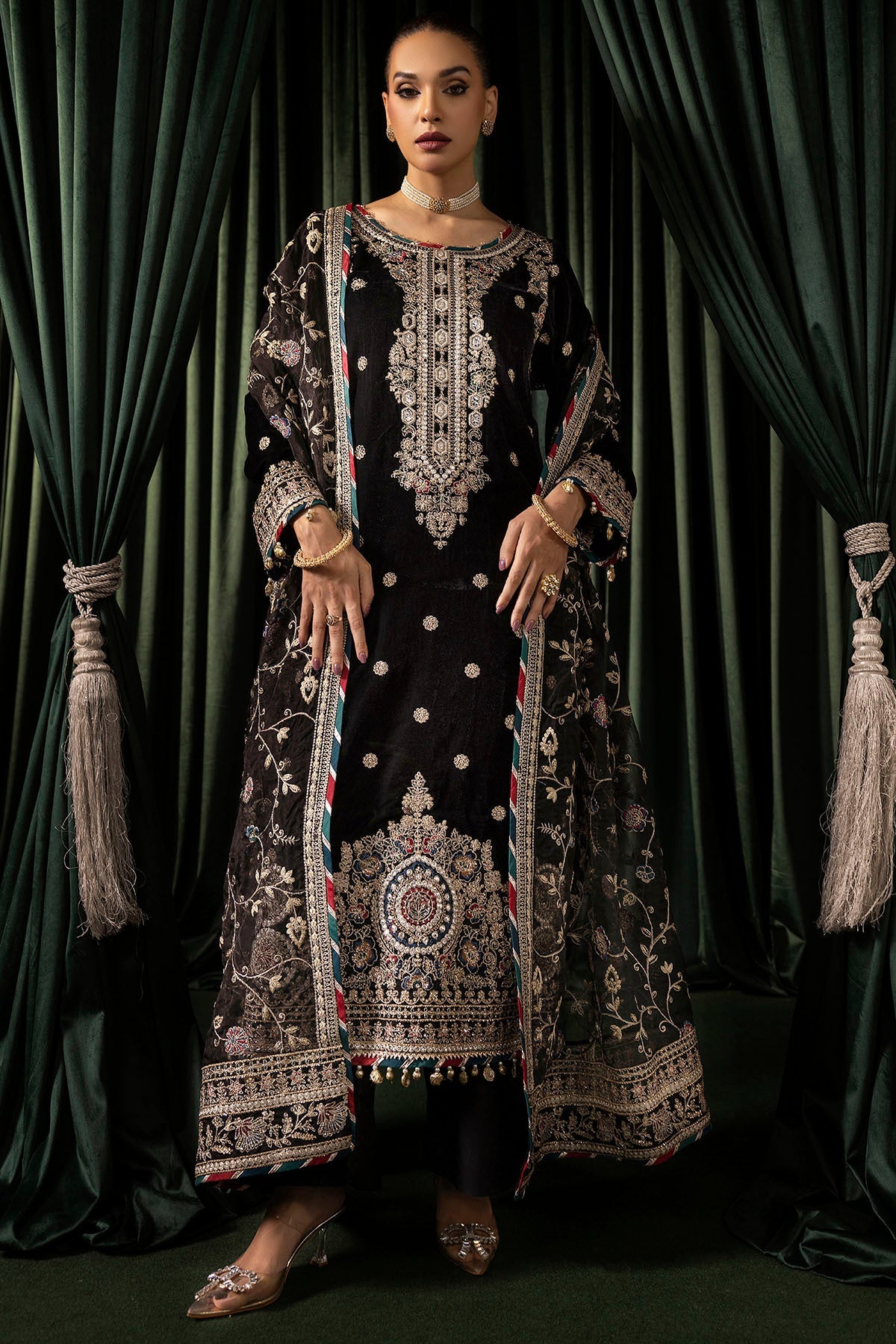 Motifz | Velvet Formals | 5098-FARZEEN - House Of Anaya