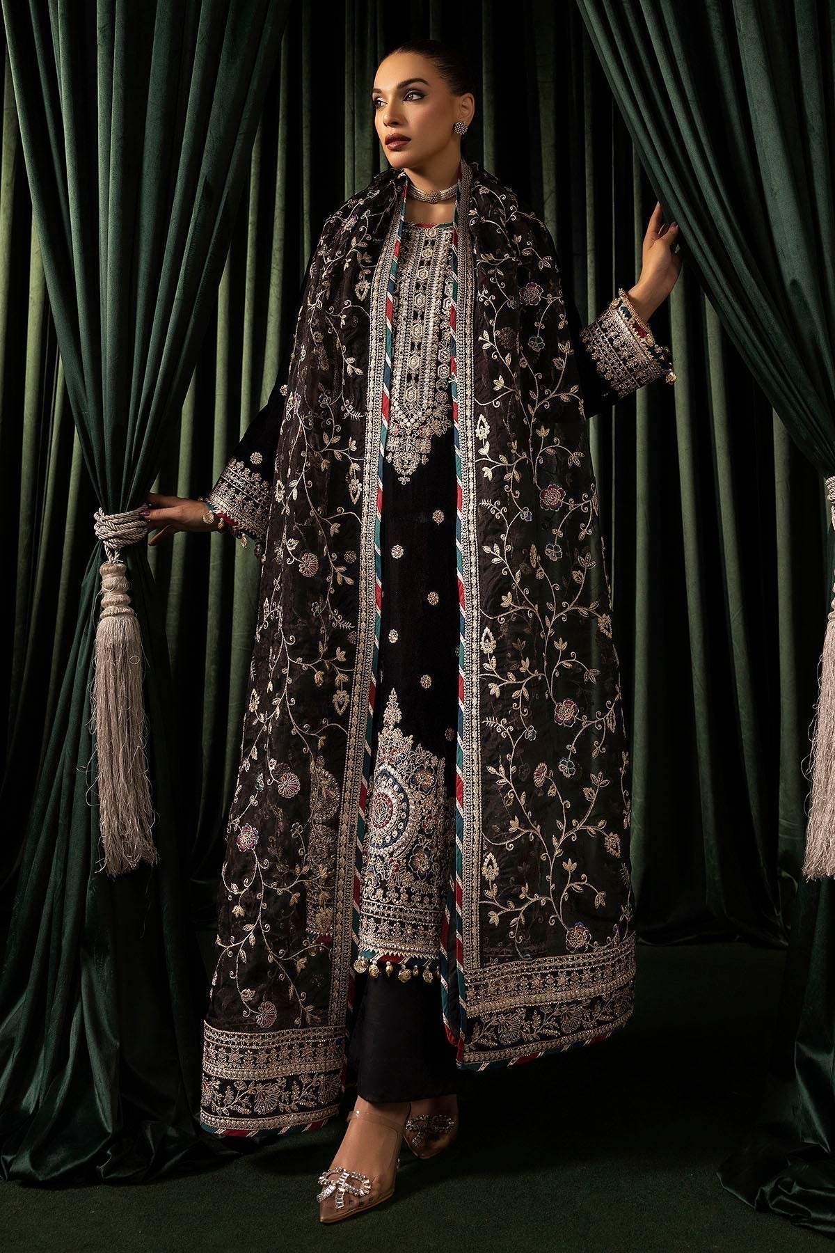 Motifz | Velvet Formals | 5098-FARZEEN - House Of Anaya