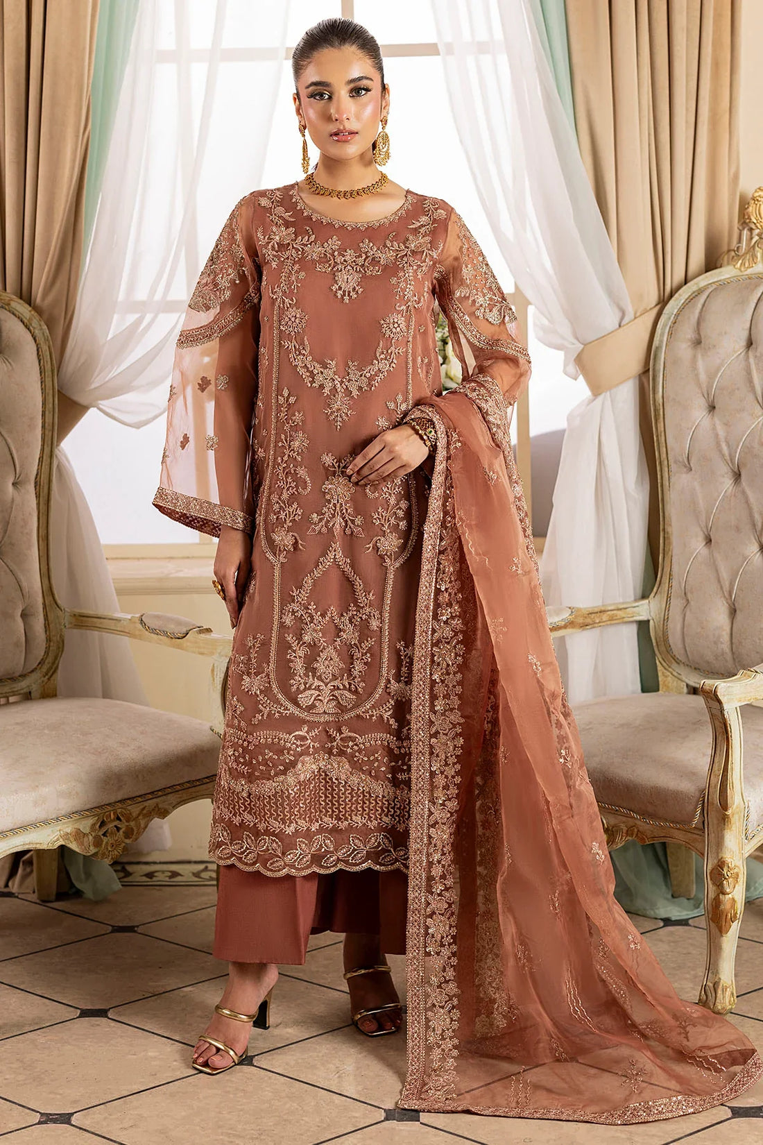 Motifz | EMBROIDERED ORGANZA | 5136-JOURNEE