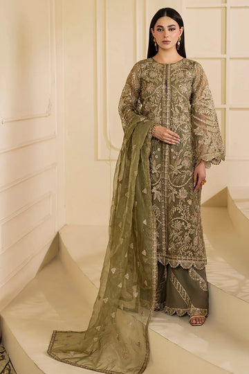 Motifz | EMBROIDERED ORGANZA | 5137-GREEN
