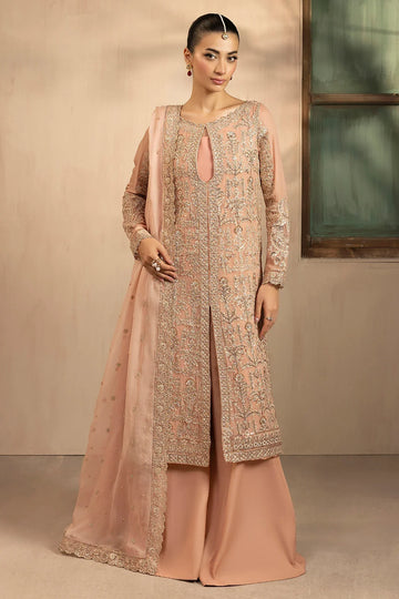 Motifz | EMBROIDERED CRINKLE CHIFFON | 5576-PEARL