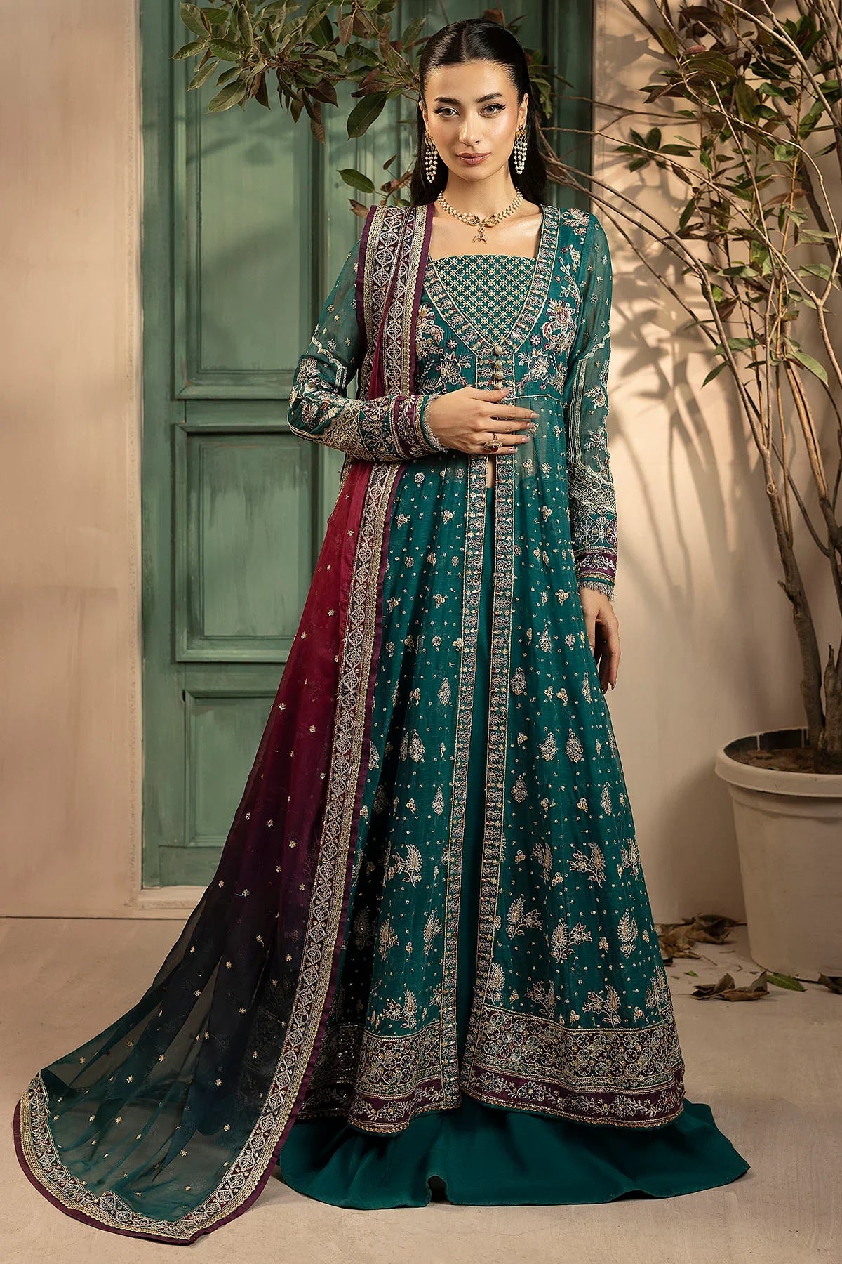 Motifz | EMBROIDERED CRINKLE CHIFFON | 5578-GISELLE