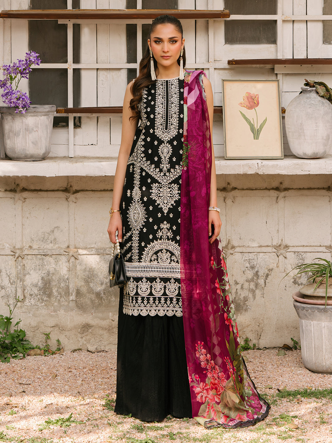 Mahnur | Masakali Luxury Lawn 24 | MK 05 - A - House of Zarish