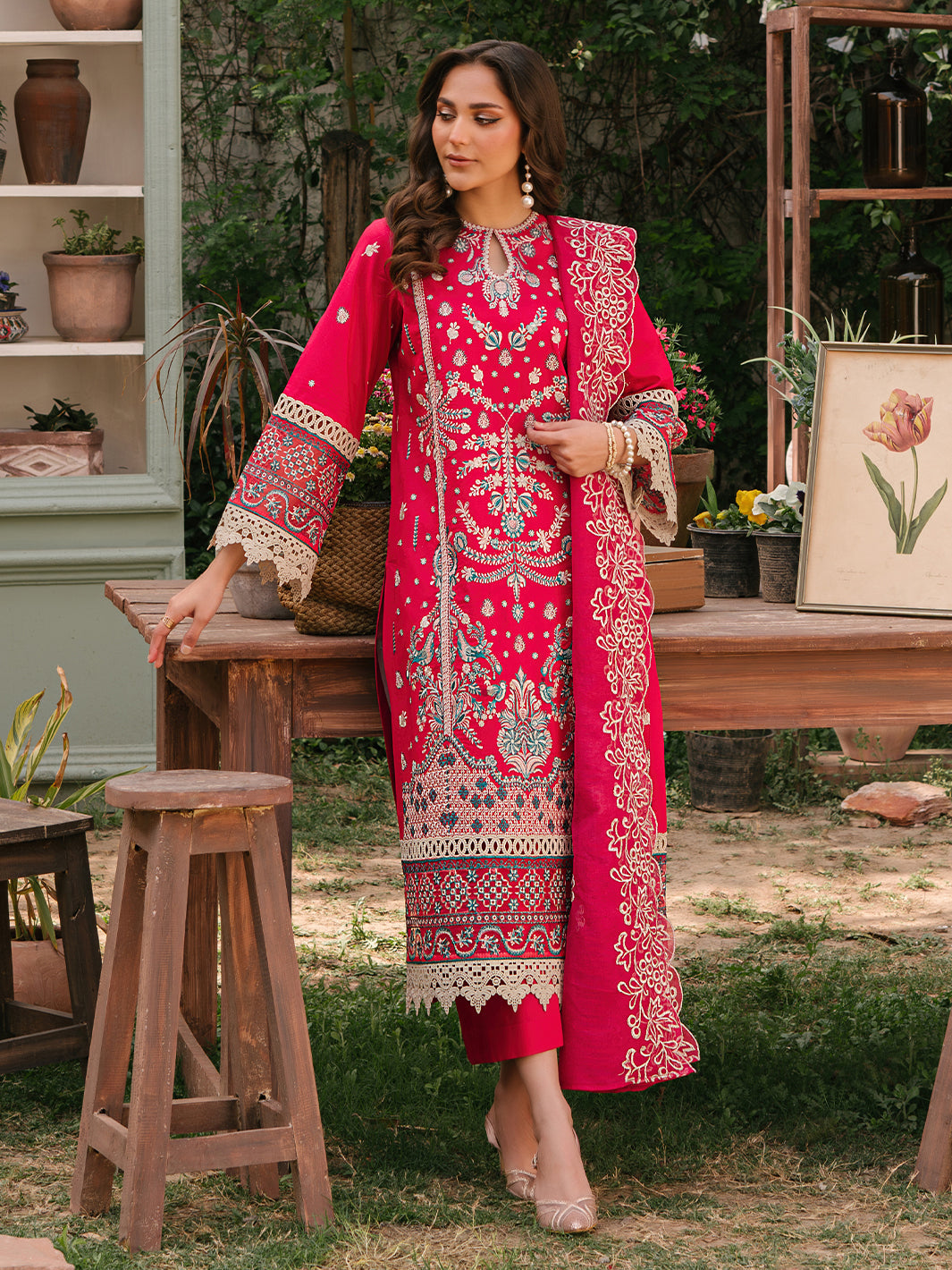 Mahnur | Masakali Luxury Lawn 24 | MK 06 - B - House of Zarish