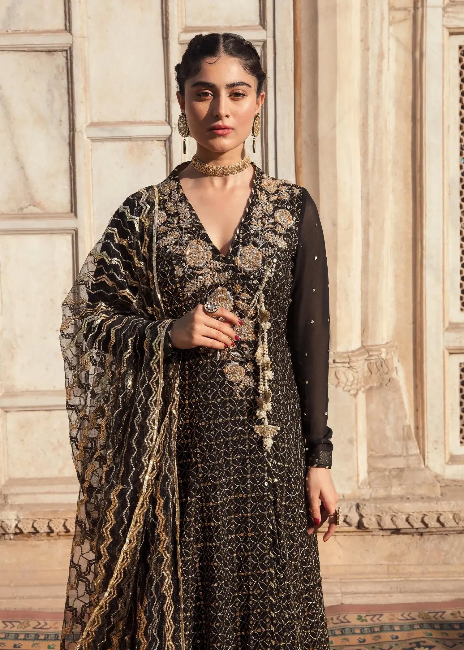Mahum Asad | Gul Posh Luxury Formals 23 | Chiraagh - House Of Anaya