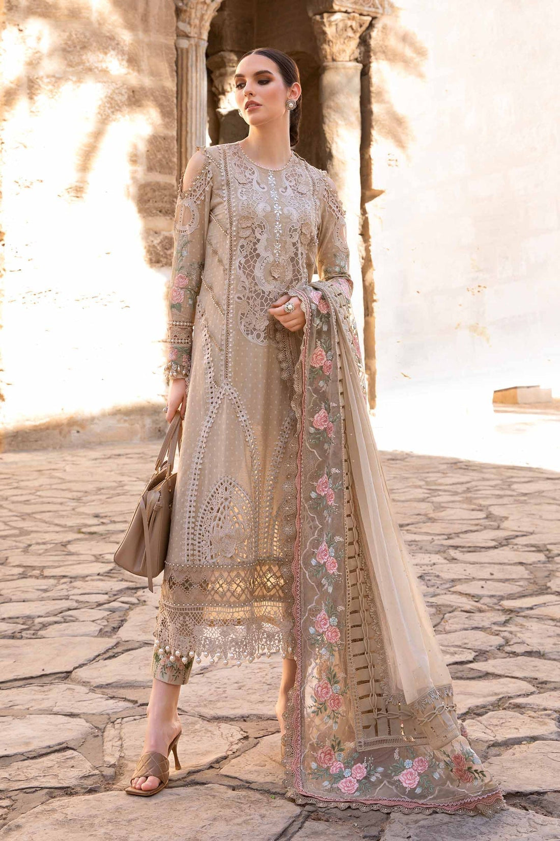 Maria B | Voyage a' Luxe Lawn | D-2410-A - House Of Anaya