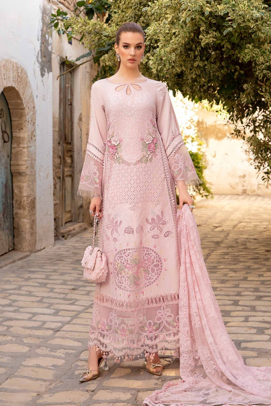 Maria B | Voyage a' Luxe Lawn | D-2411-A - House Of Anaya