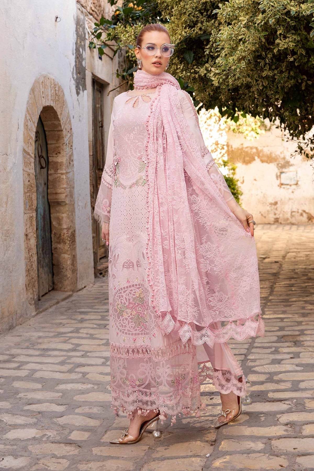 Maria B | Voyage a' Luxe Lawn | D-2411-A - House Of Anaya