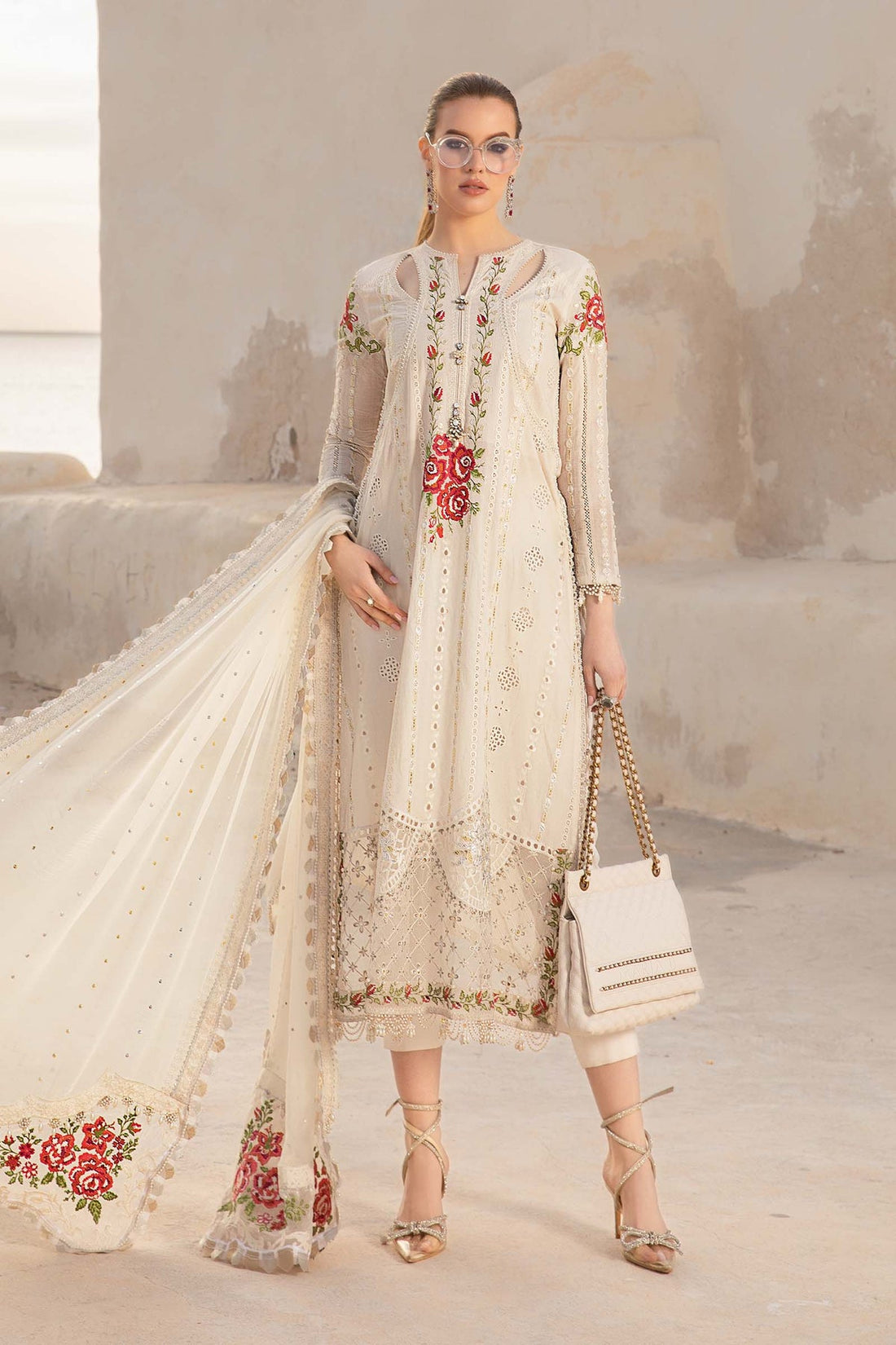 Maria B | Voyage a' Luxe Lawn | D-2412-A - House Of Anaya
