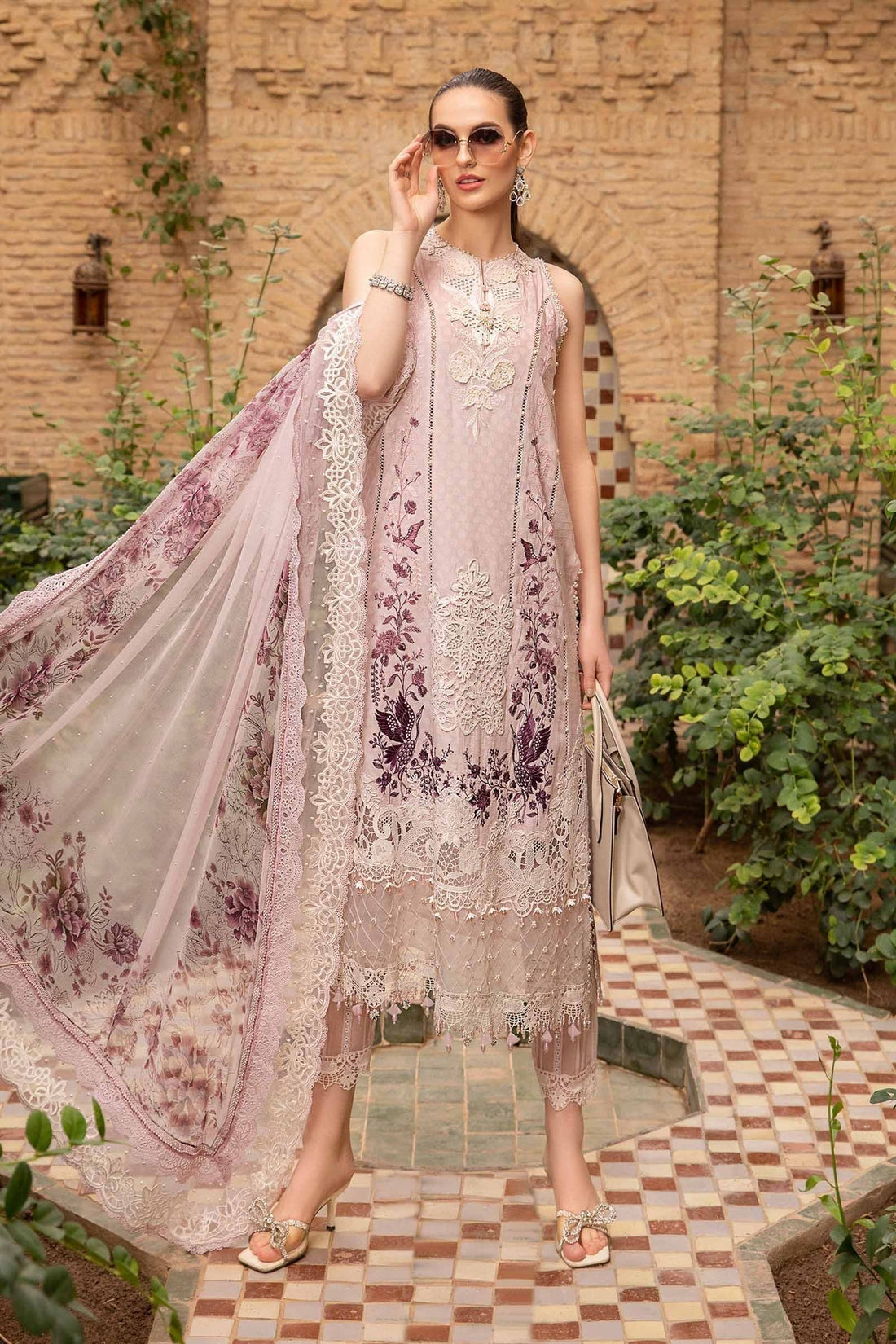 Maria B | Voyage a' Luxe Lawn | D-2414-A - House Of Anaya