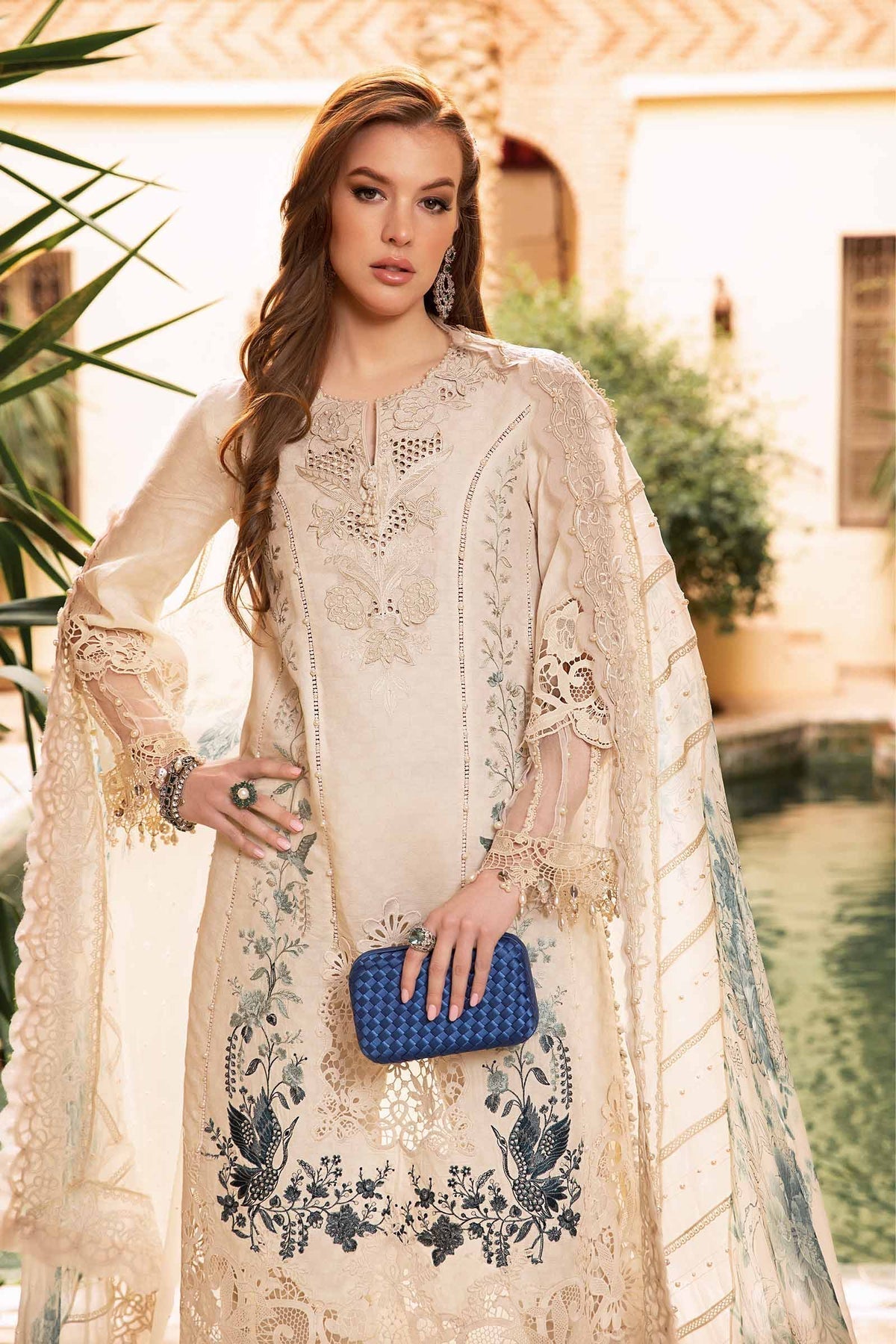 Maria B | Voyage a' Luxe Lawn | D-2414-B - House Of Anaya