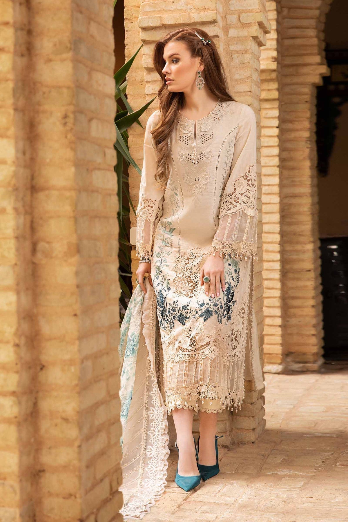 Maria B | Voyage a' Luxe Lawn | D-2414-B - House Of Anaya