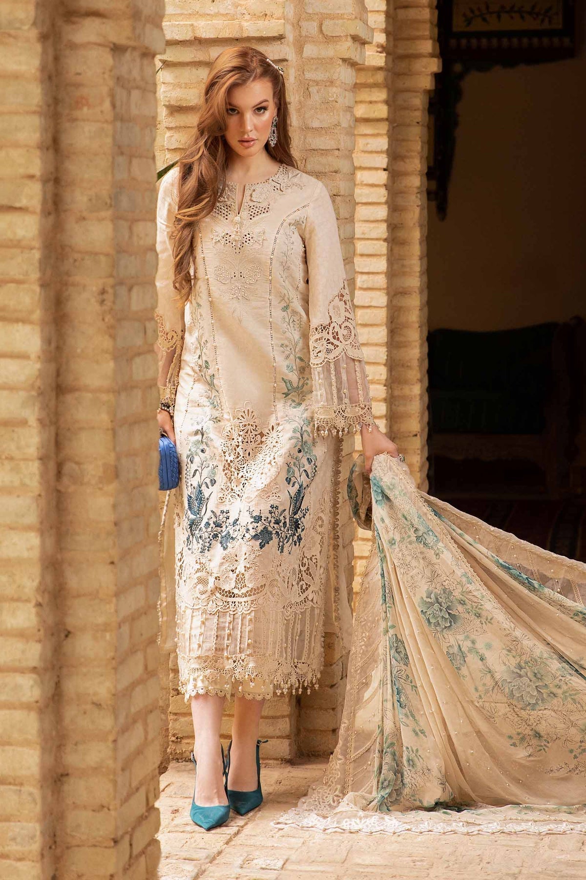Maria B | Voyage a' Luxe Lawn | D-2414-B - House Of Anaya