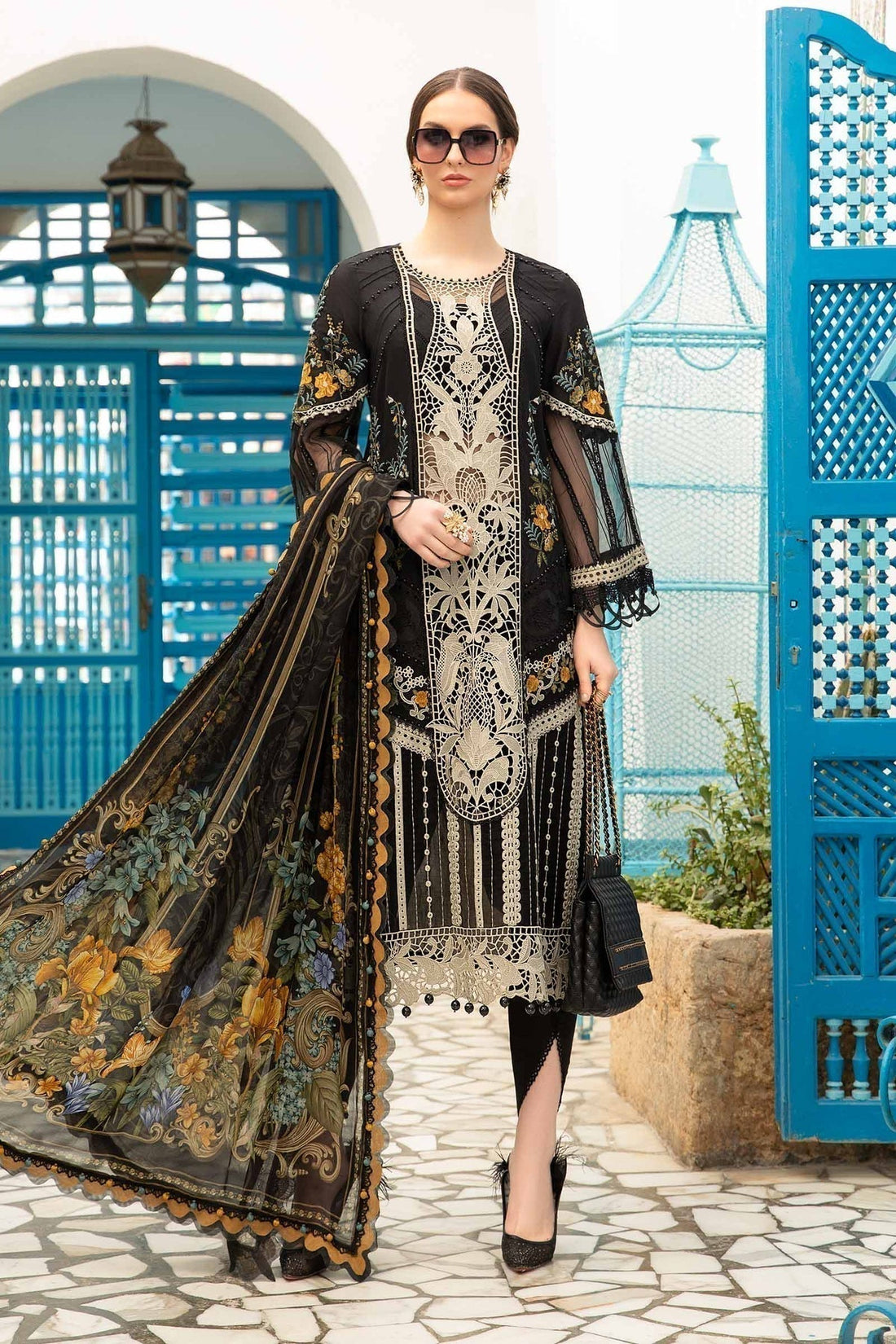 Maria B | Voyage a' Luxe Lawn | D-2415-B - House Of Anaya