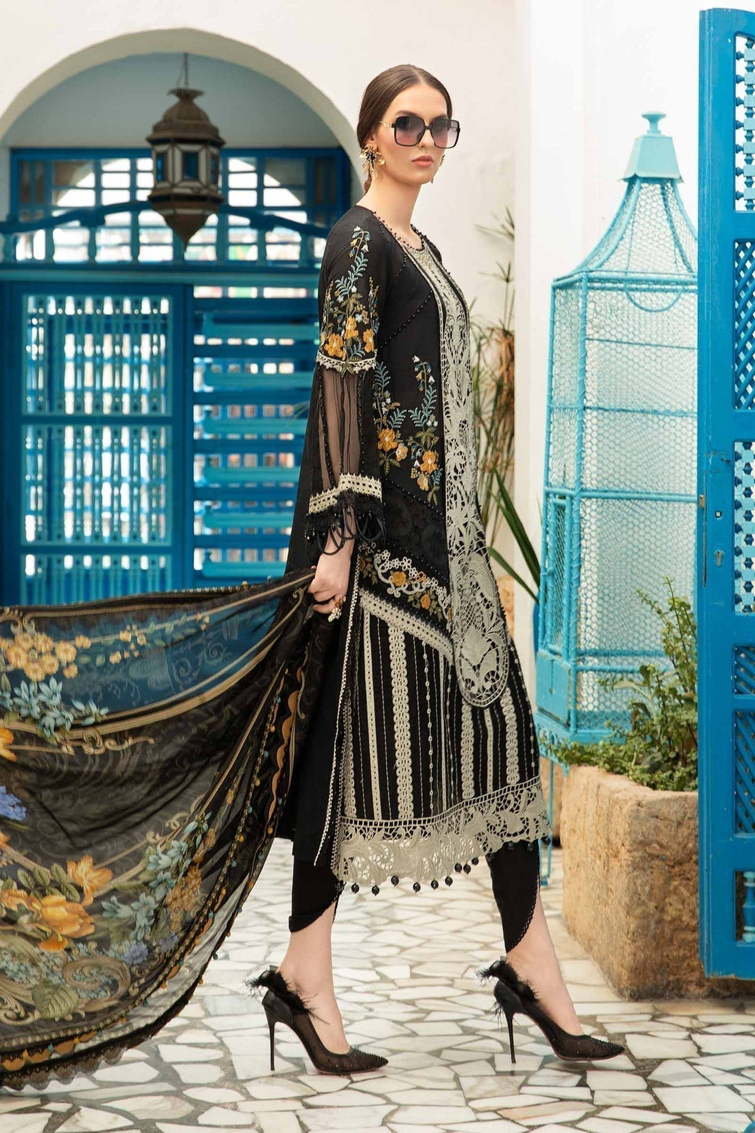 Maria B | Voyage a' Luxe Lawn | D-2415-B - House Of Anaya