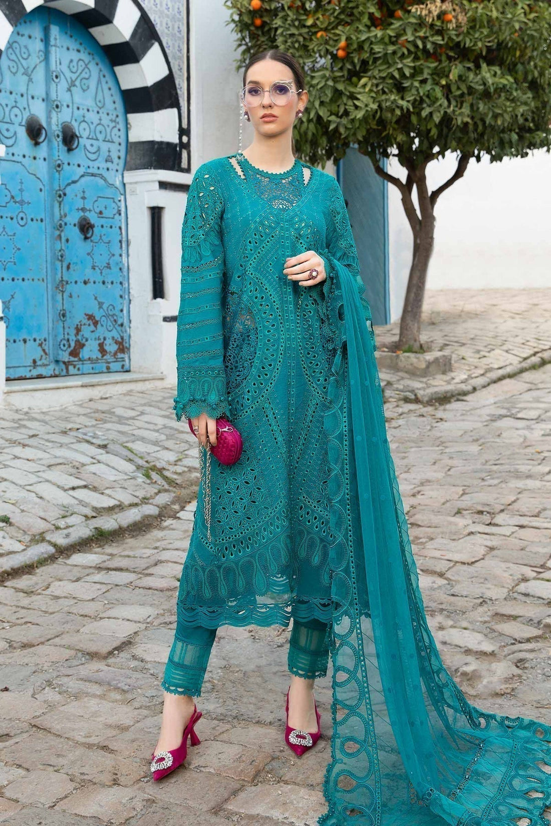 Maria B | Voyage a' Luxe Lawn | D-2402-A - House Of Anaya