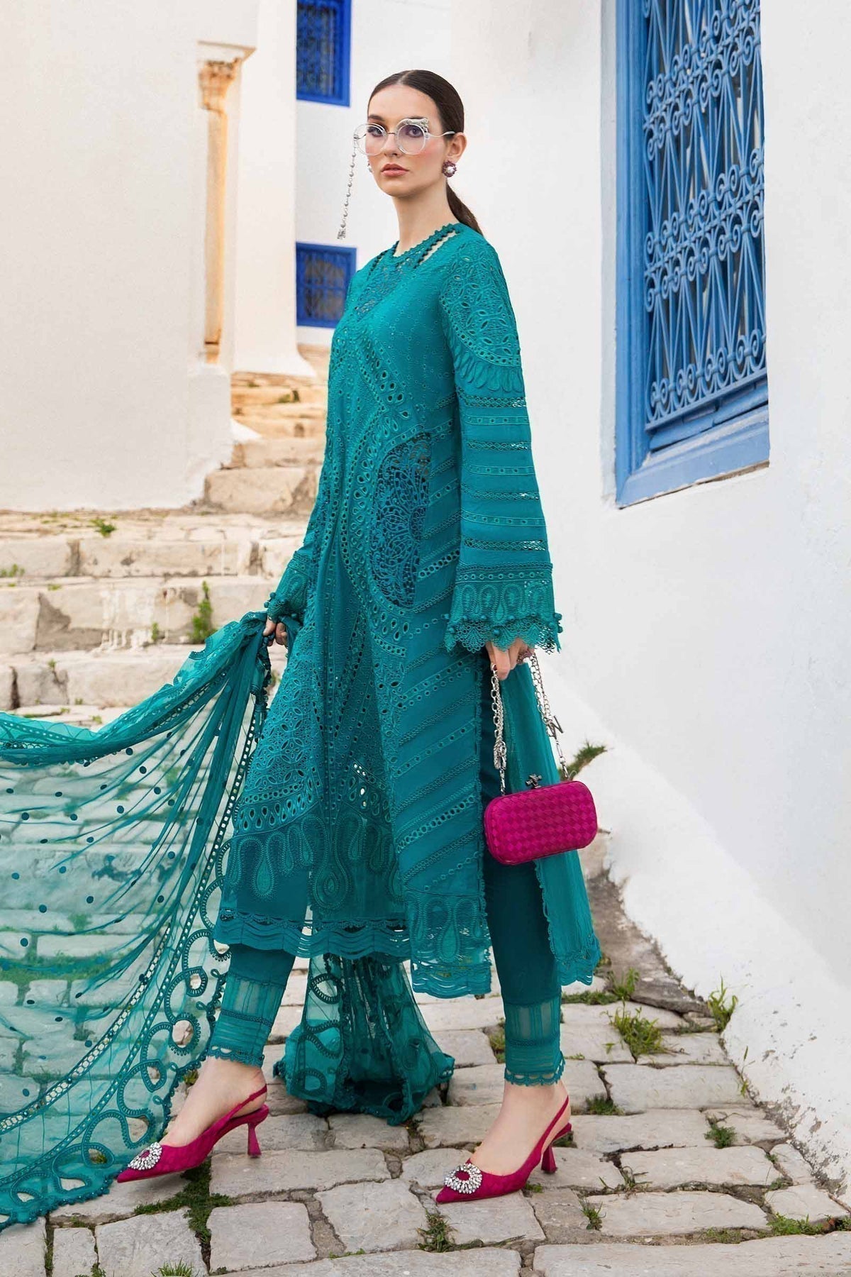 Maria B | Voyage a' Luxe Lawn | D-2402-A - House Of Anaya
