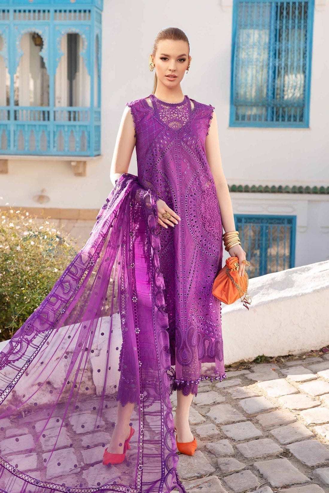 Maria B | Voyage a' Luxe Lawn | D-2402-B - House Of Anaya
