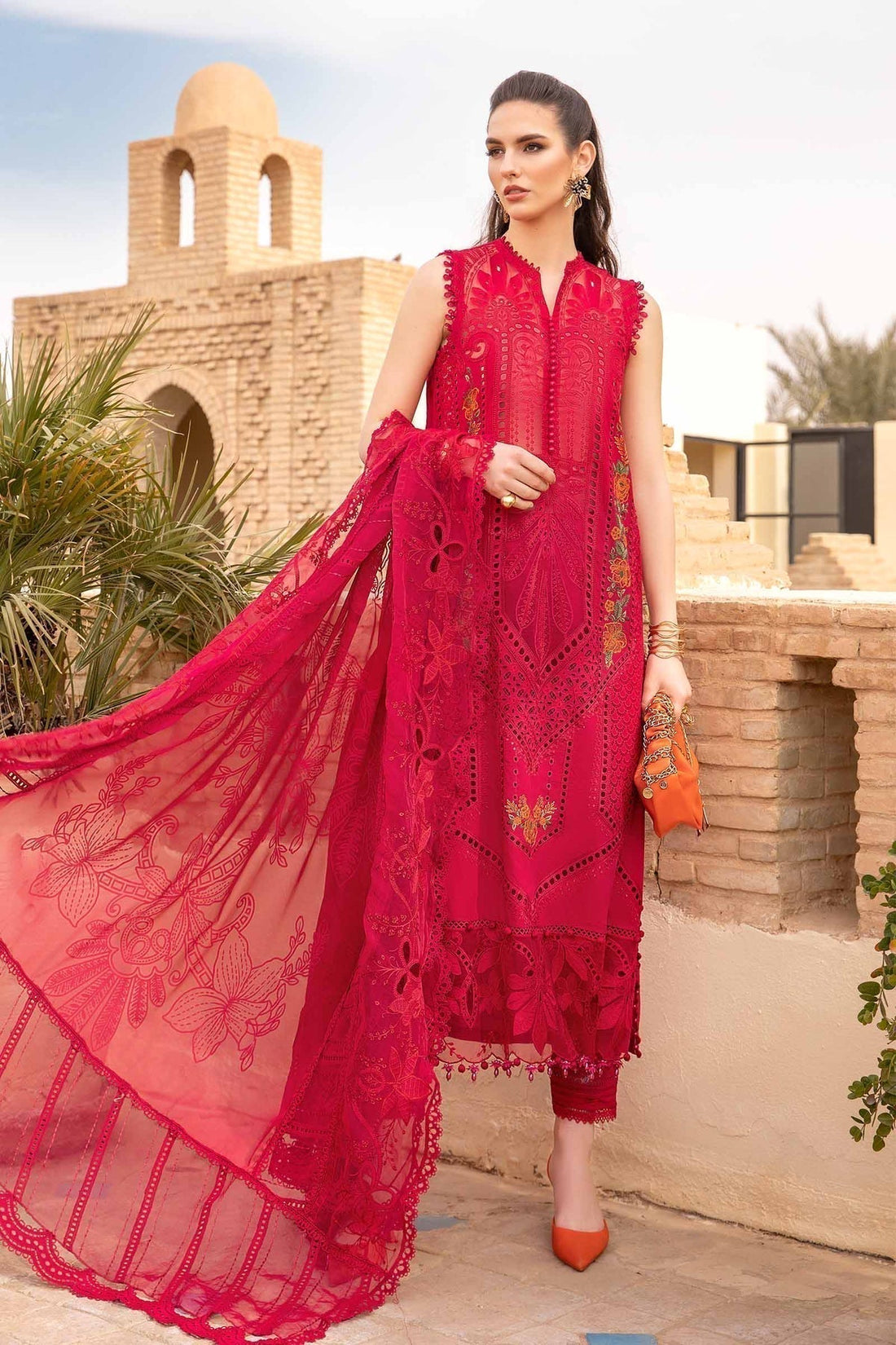 Maria B | Voyage a' Luxe Lawn | D-2404-A - House Of Anaya