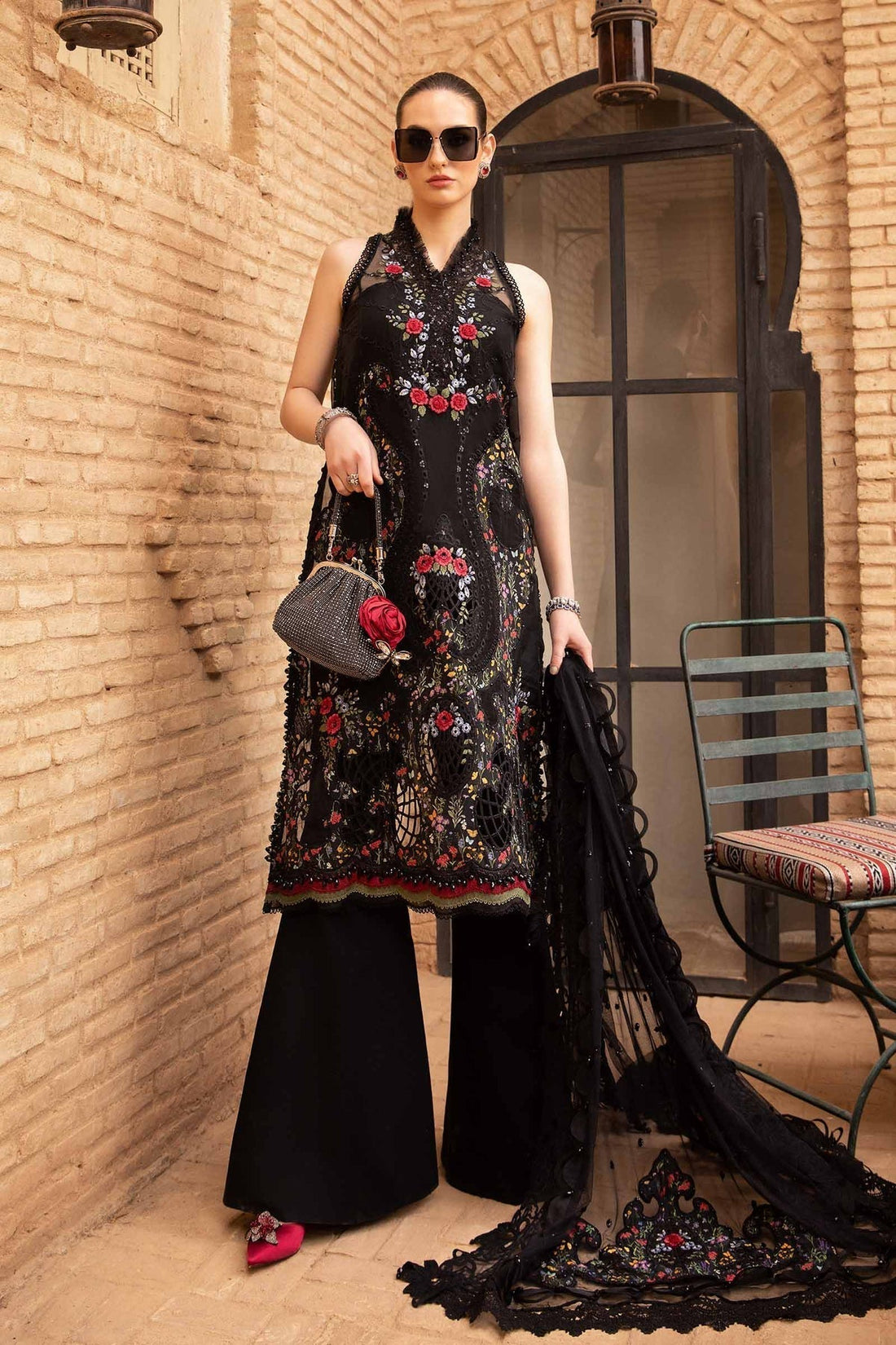 Maria B | Voyage a' Luxe Lawn | D-2405-B - House Of Anaya
