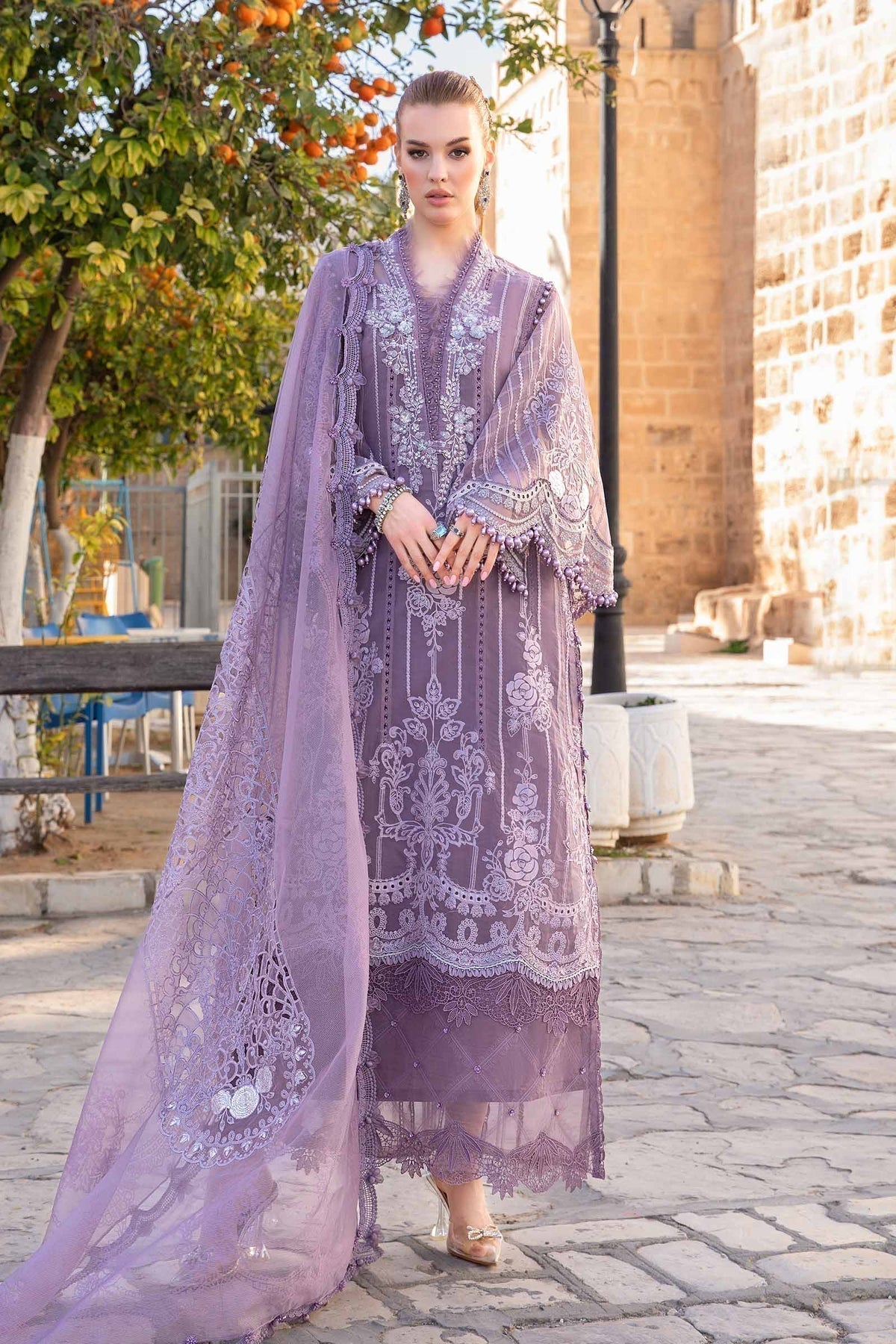 Maria B | Voyage a' Luxe Lawn | D-2401-A - House Of Anaya