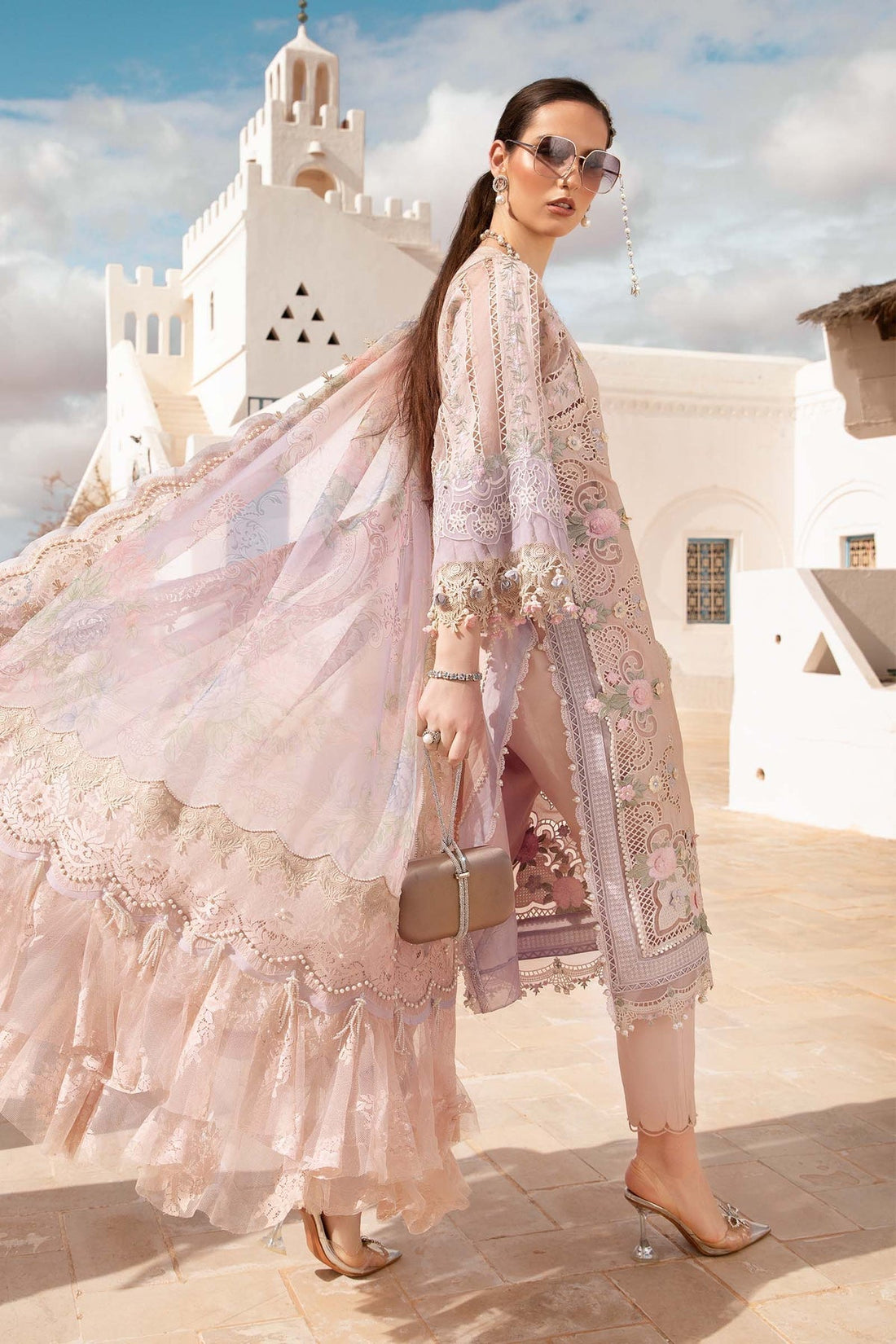 Maria B | Voyage a' Luxe Lawn | D-2406-A - House Of Anaya
